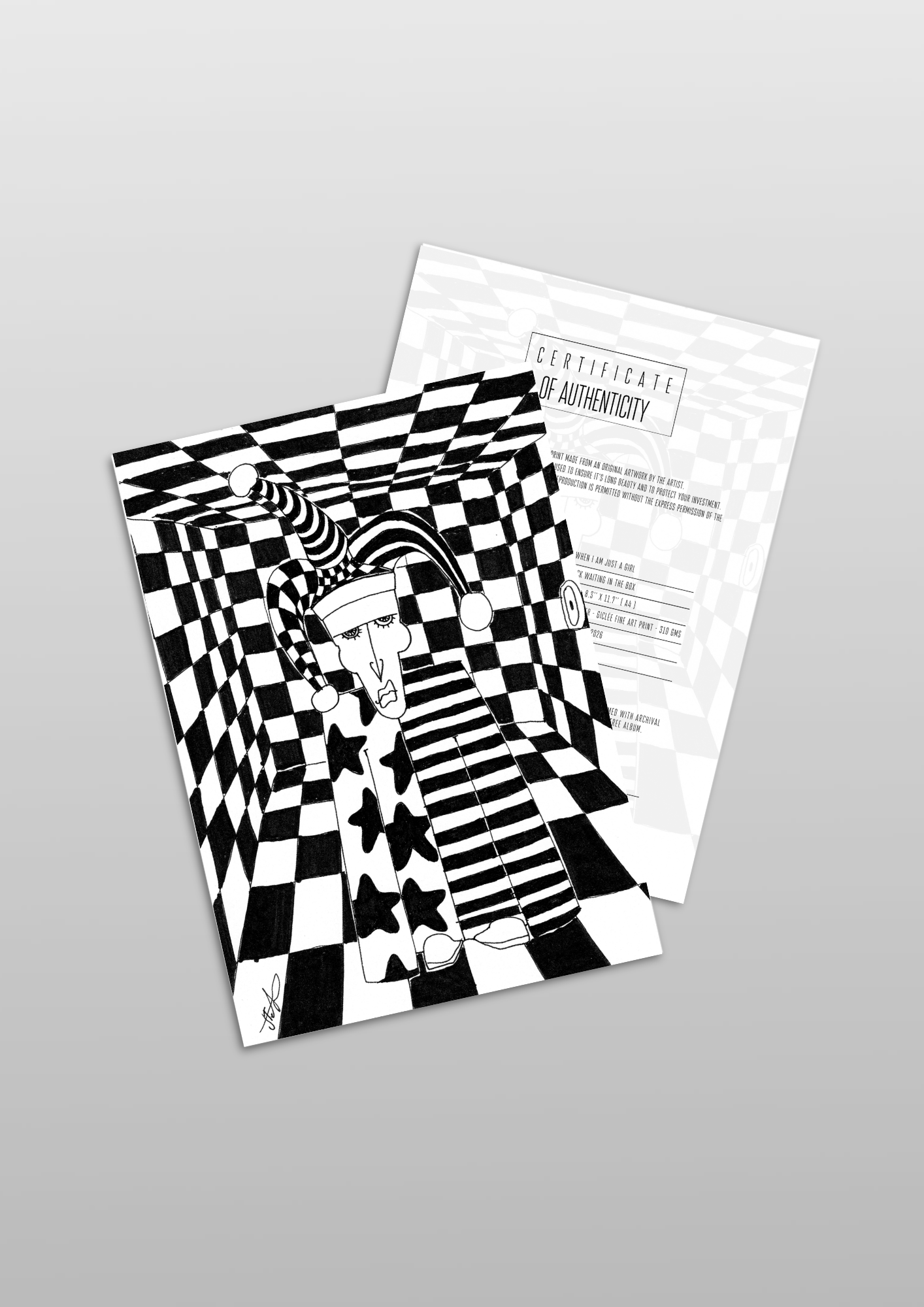 #19 Jack waiting in the box - Gilcèe Print