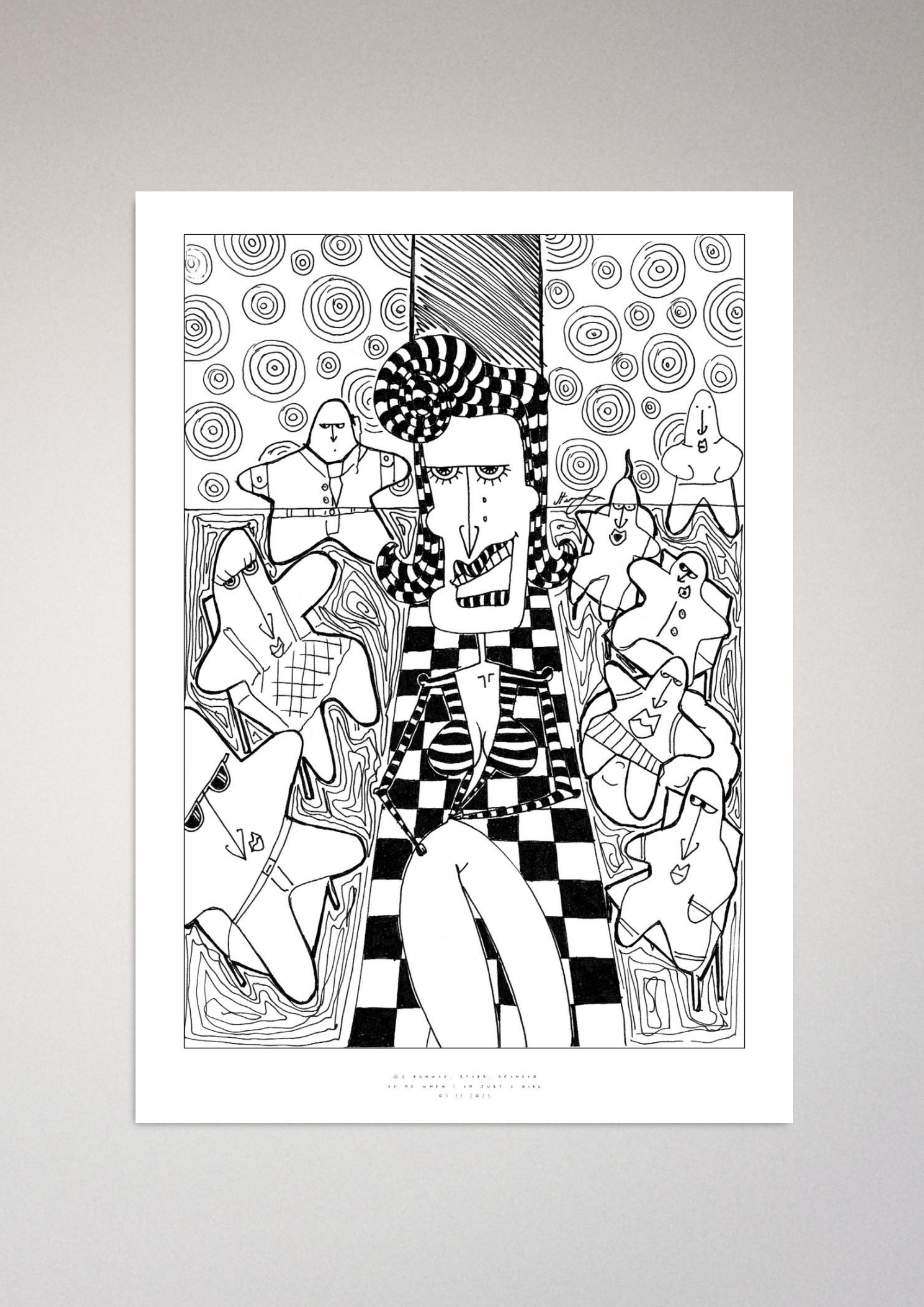 #6 runway, stars, beanbag - Semi-Glossy Paper Poster