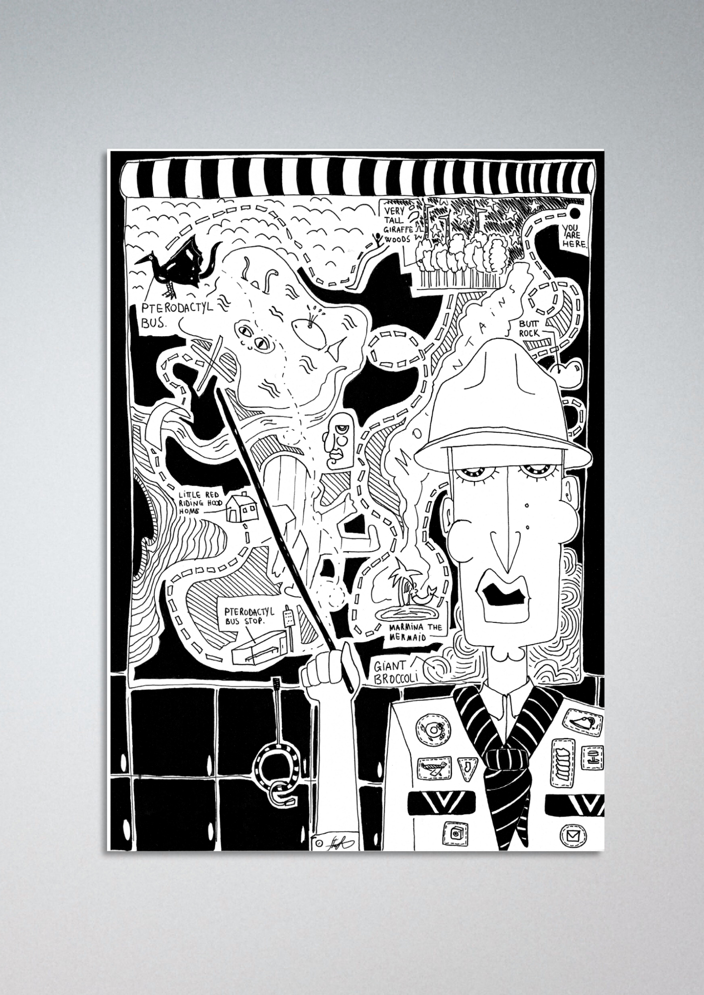 #30 The treasure map - Gilcèe Print