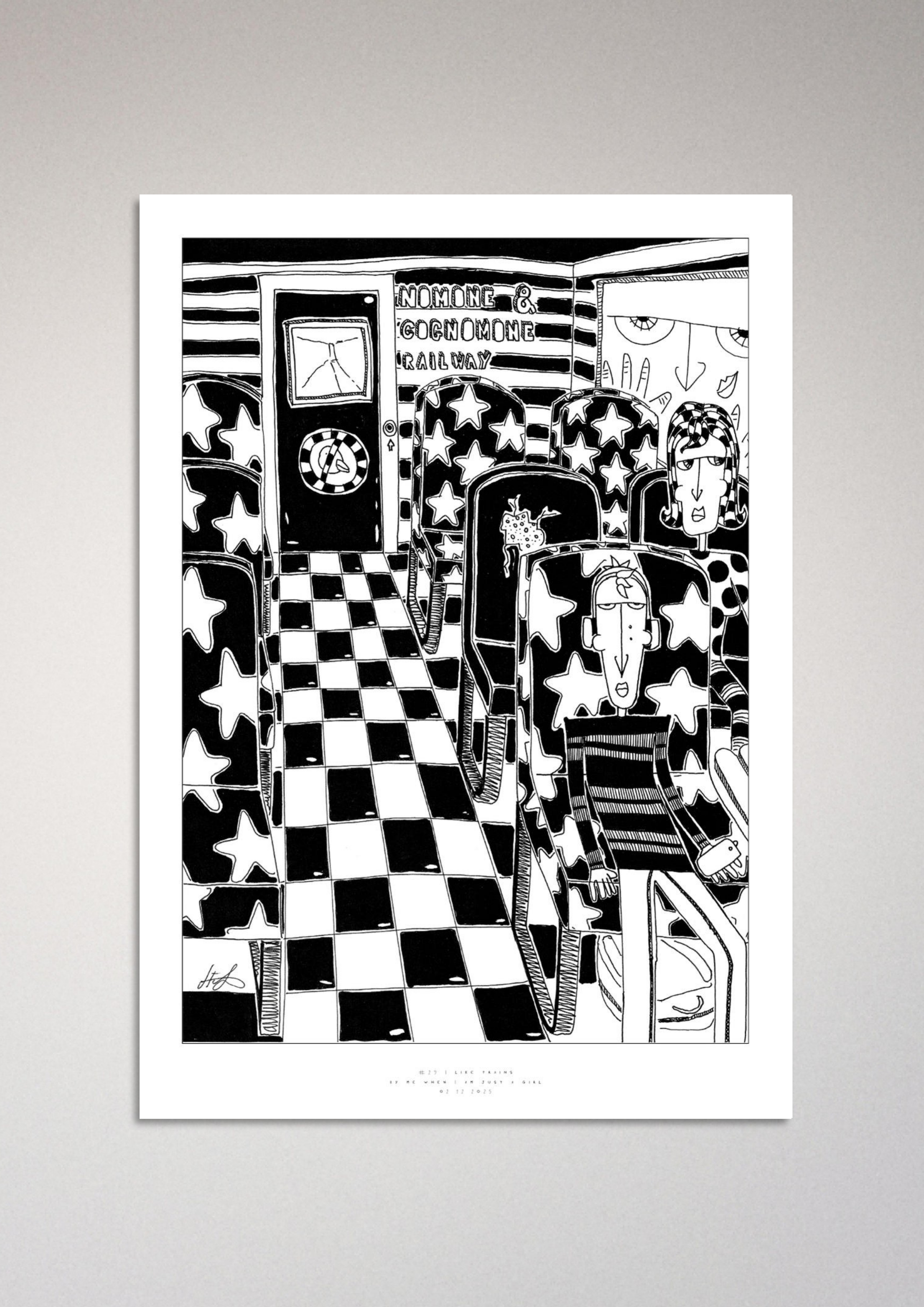 #29 I like trains - Semi-Glossy Paper Poster