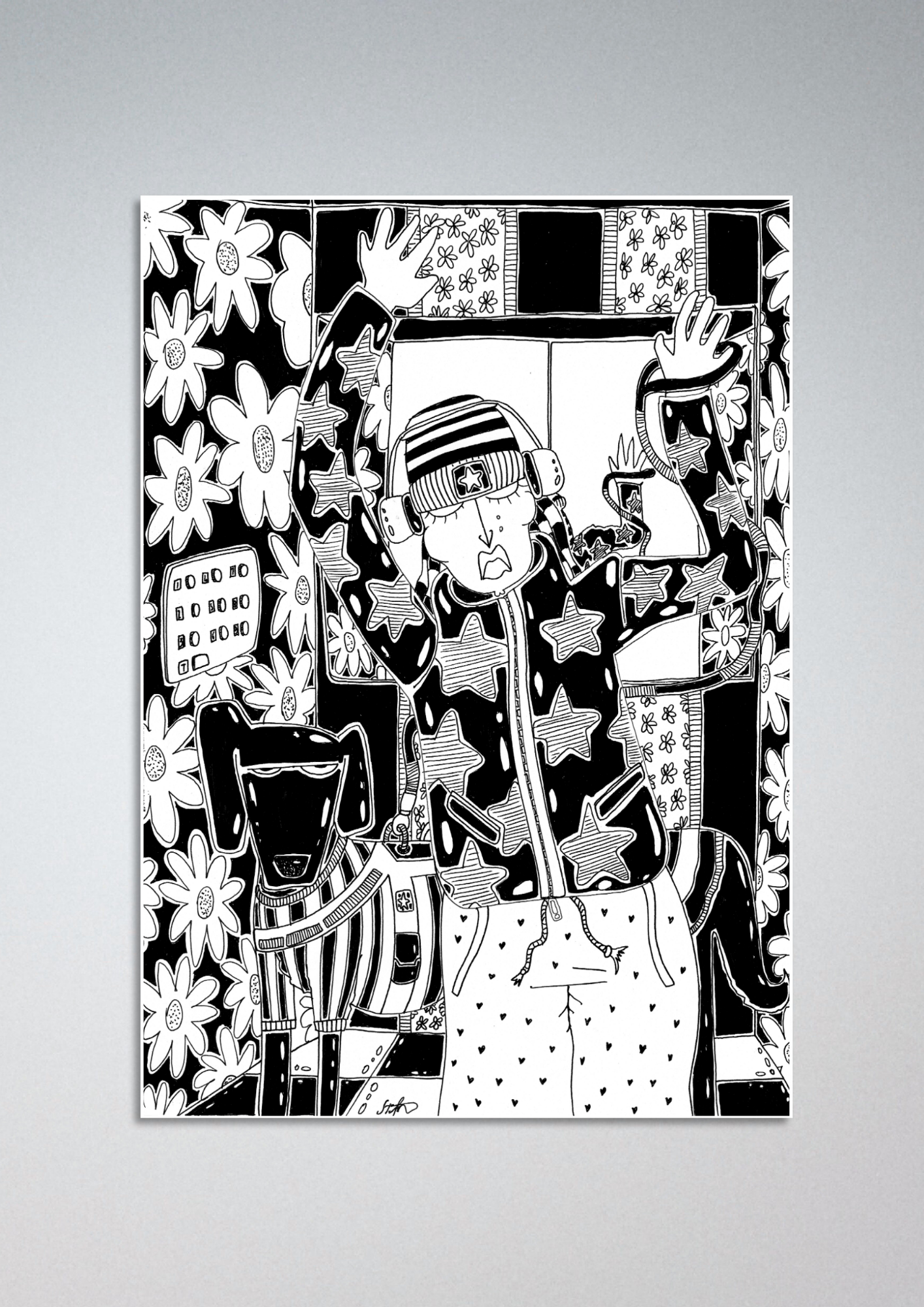 #71 Dancing in the elevator - Gilcèe Print