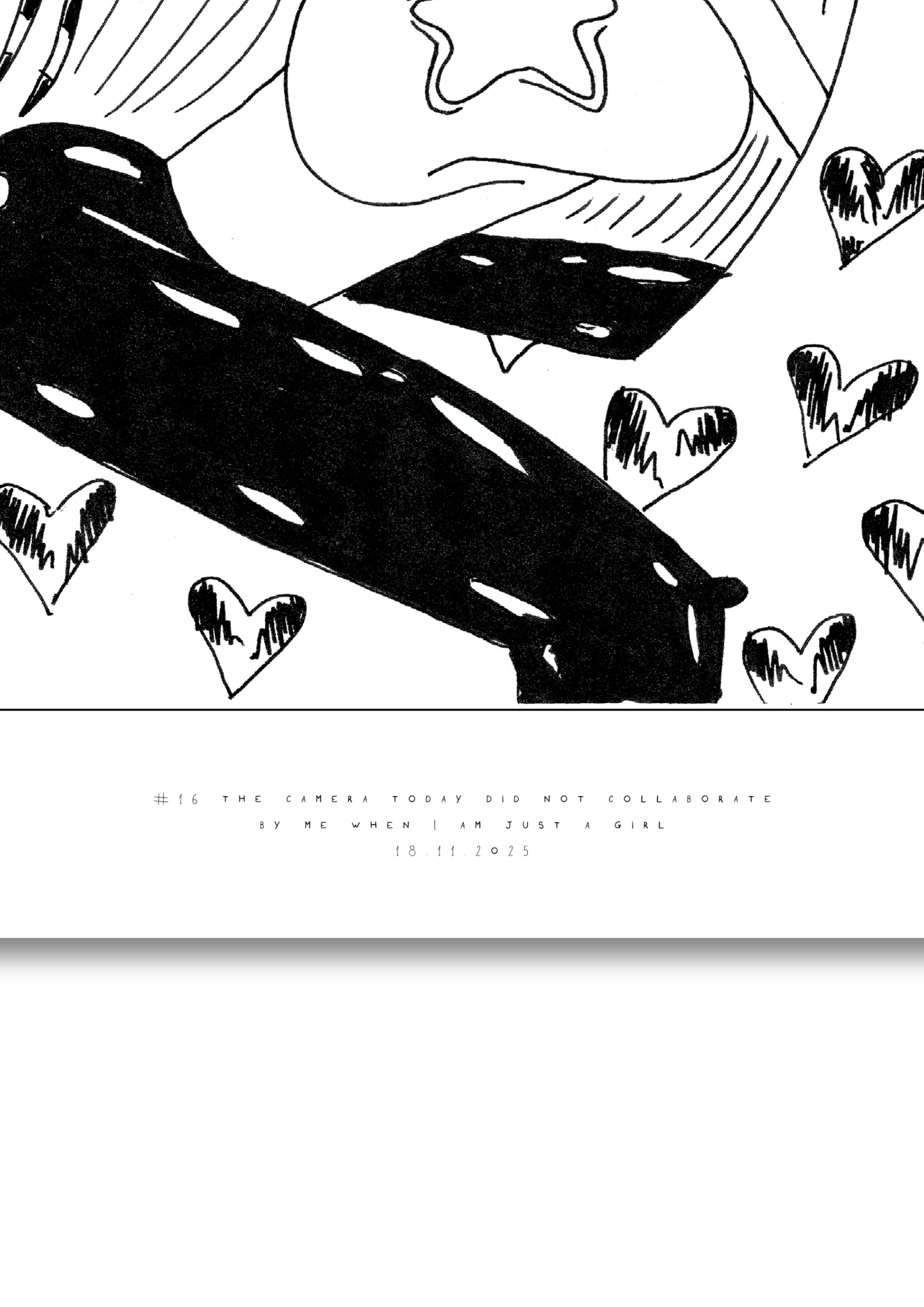 #16 The camera today did not collaborate  - Semi-Glossy Paper Poster