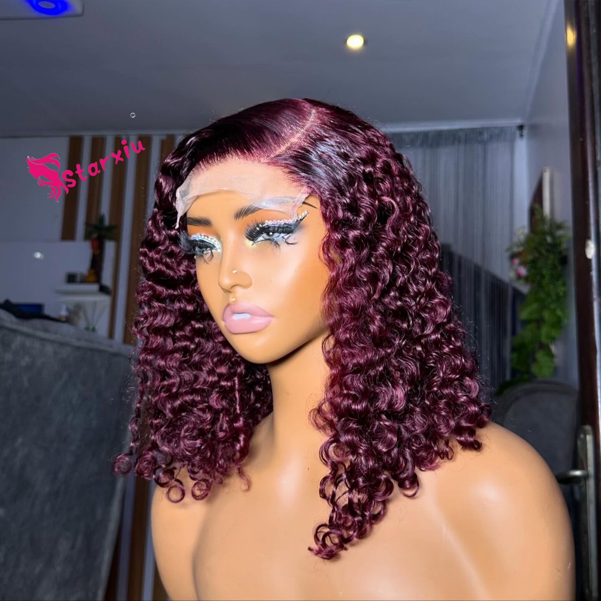  Burmese Curly Human Hair Wigs