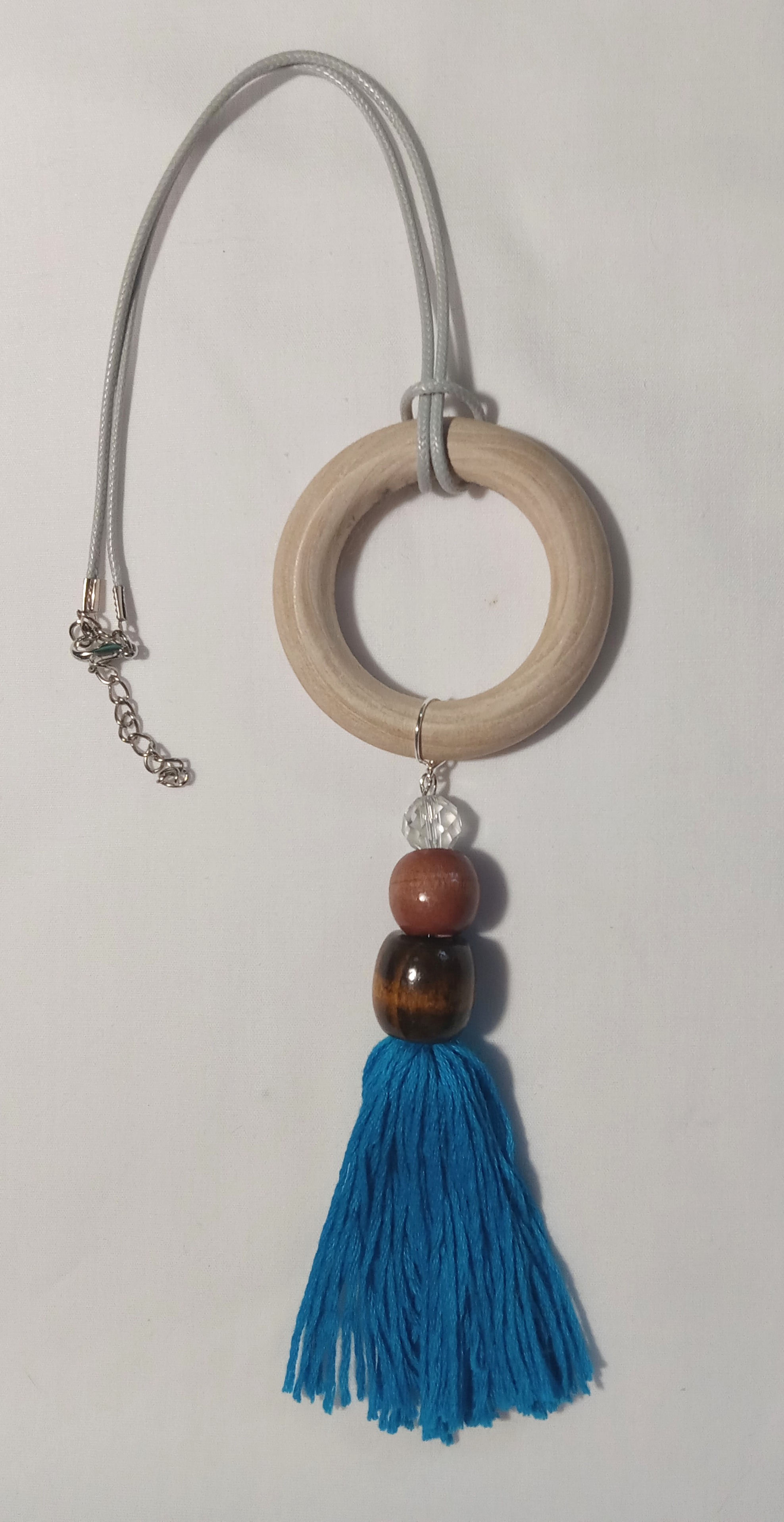 Wooden Ring Pendant Necklace