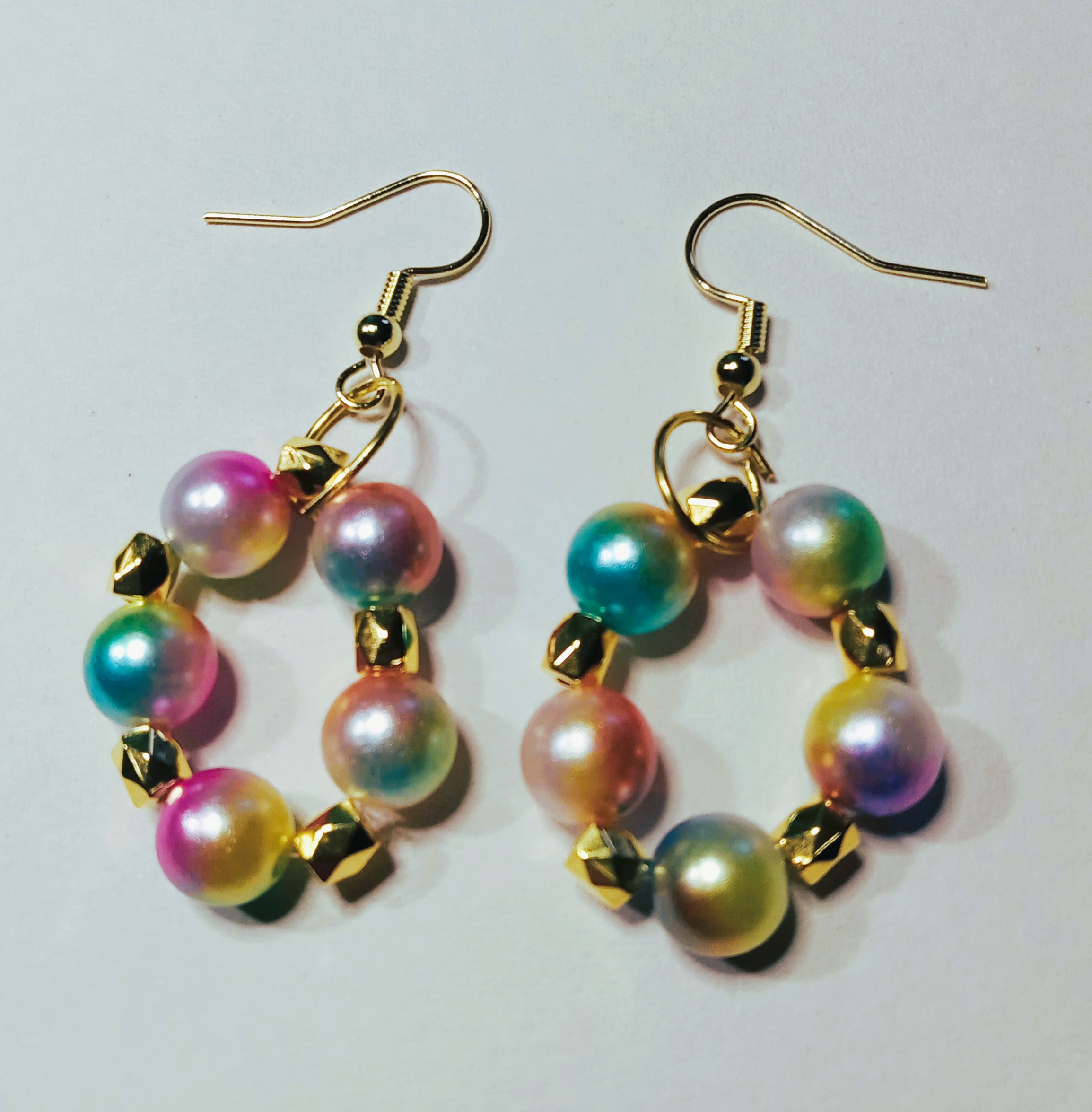 Pearl Circle Earrings