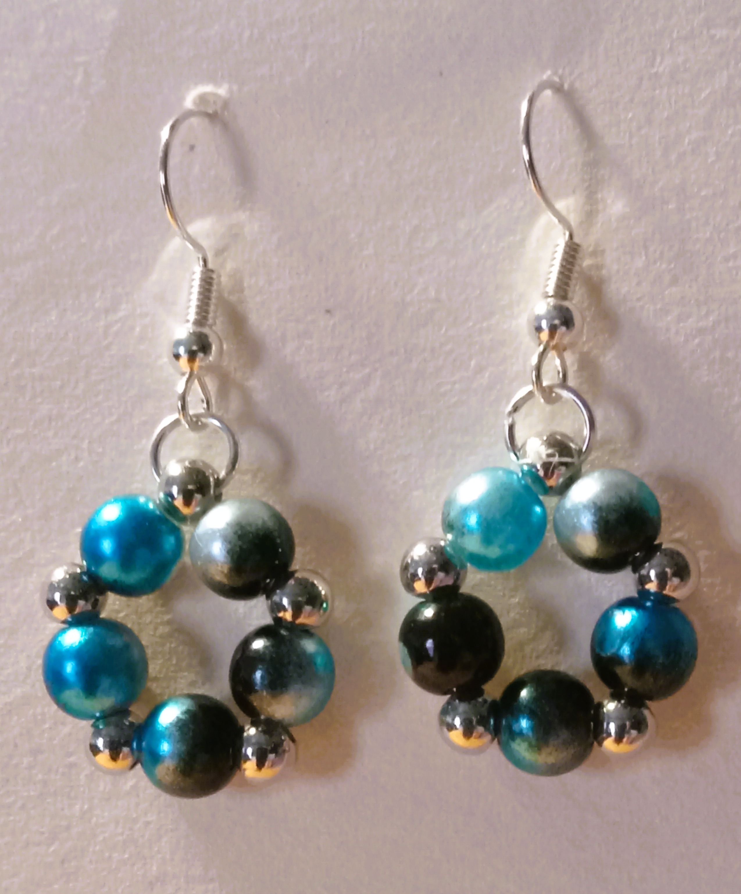 Pearl Circle Earrings