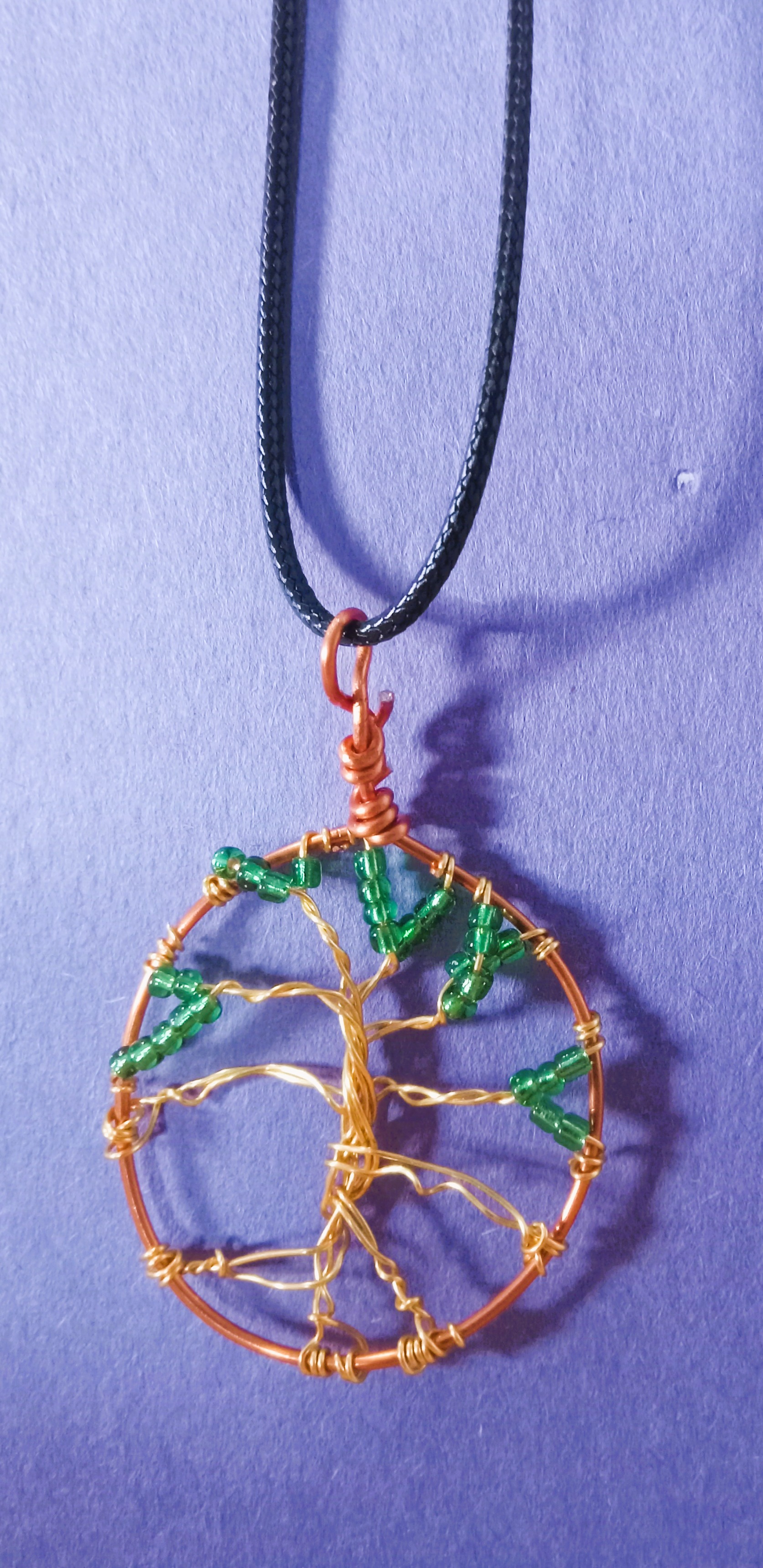 Wire Tree of Life Pendant Necklaces