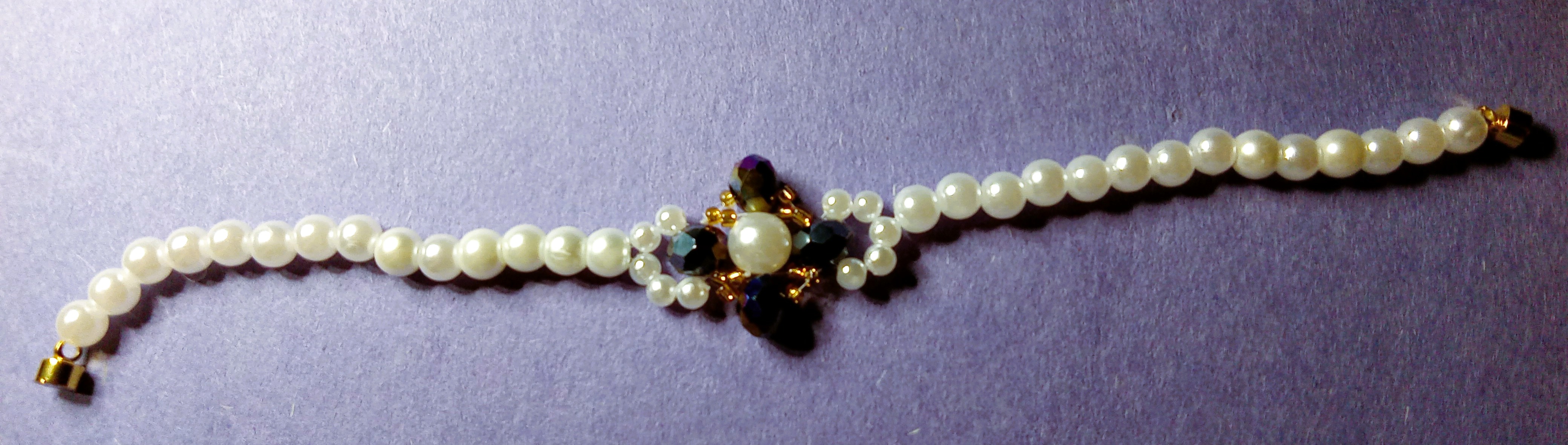 Pearl & Crystal Bead Bracelet