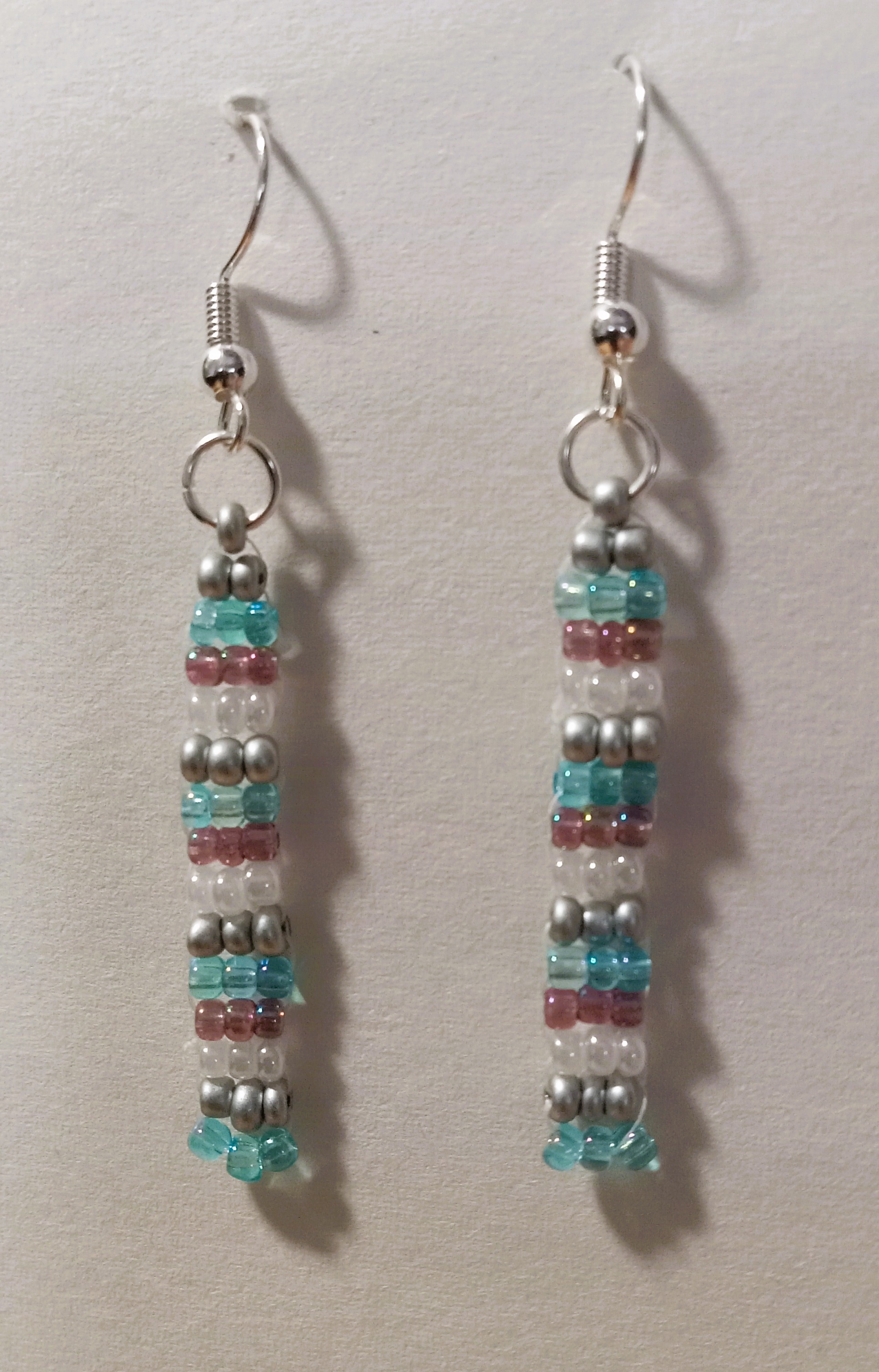 Beaded Woven Earrings