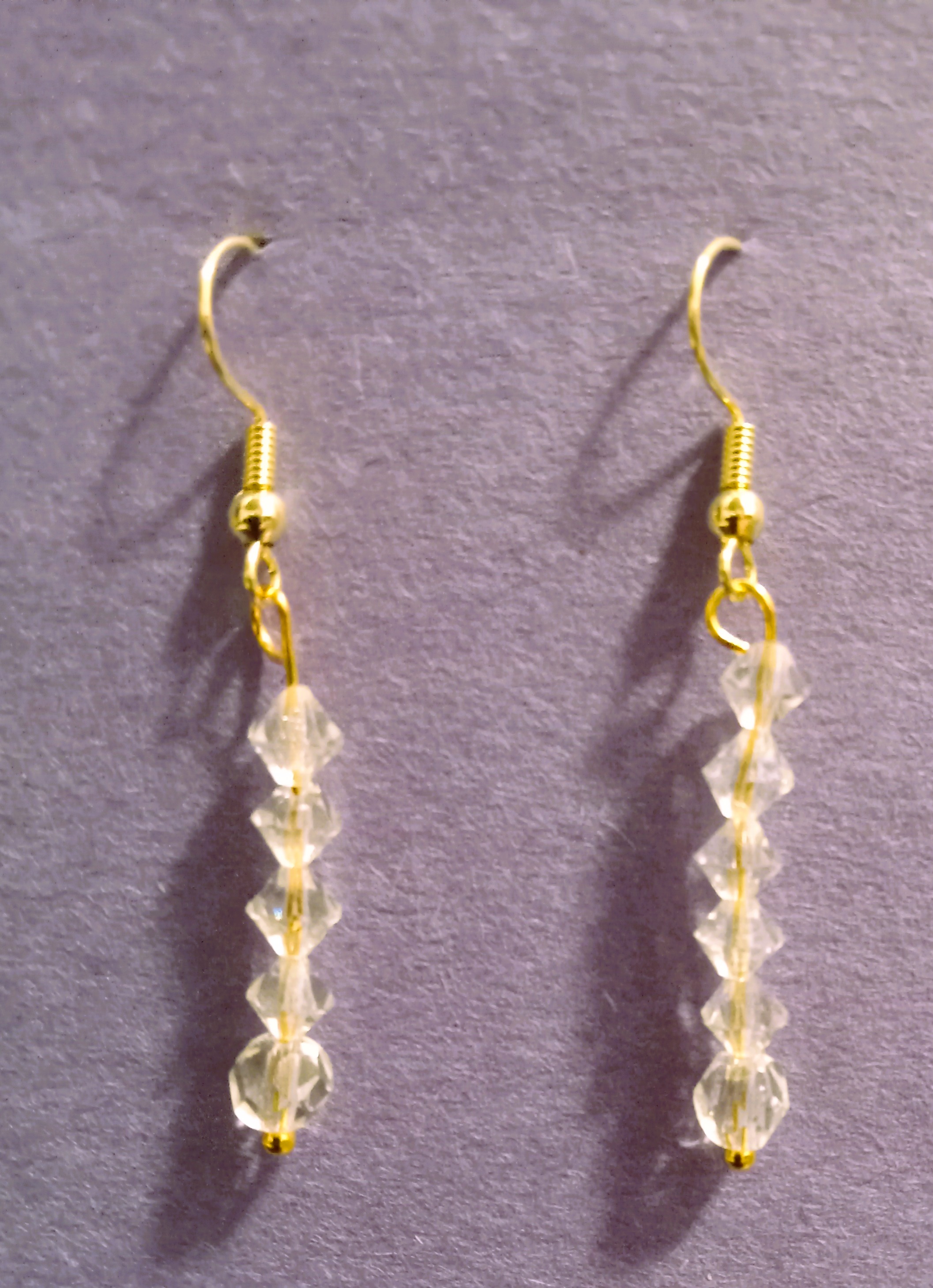 Crystal Bead Dangle Earrings