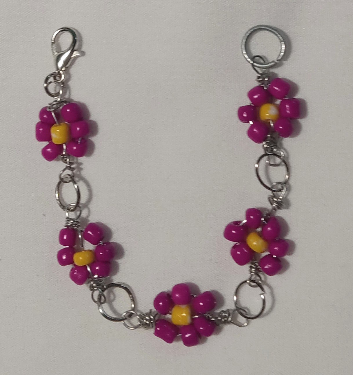 Beaded Flower Bracelet