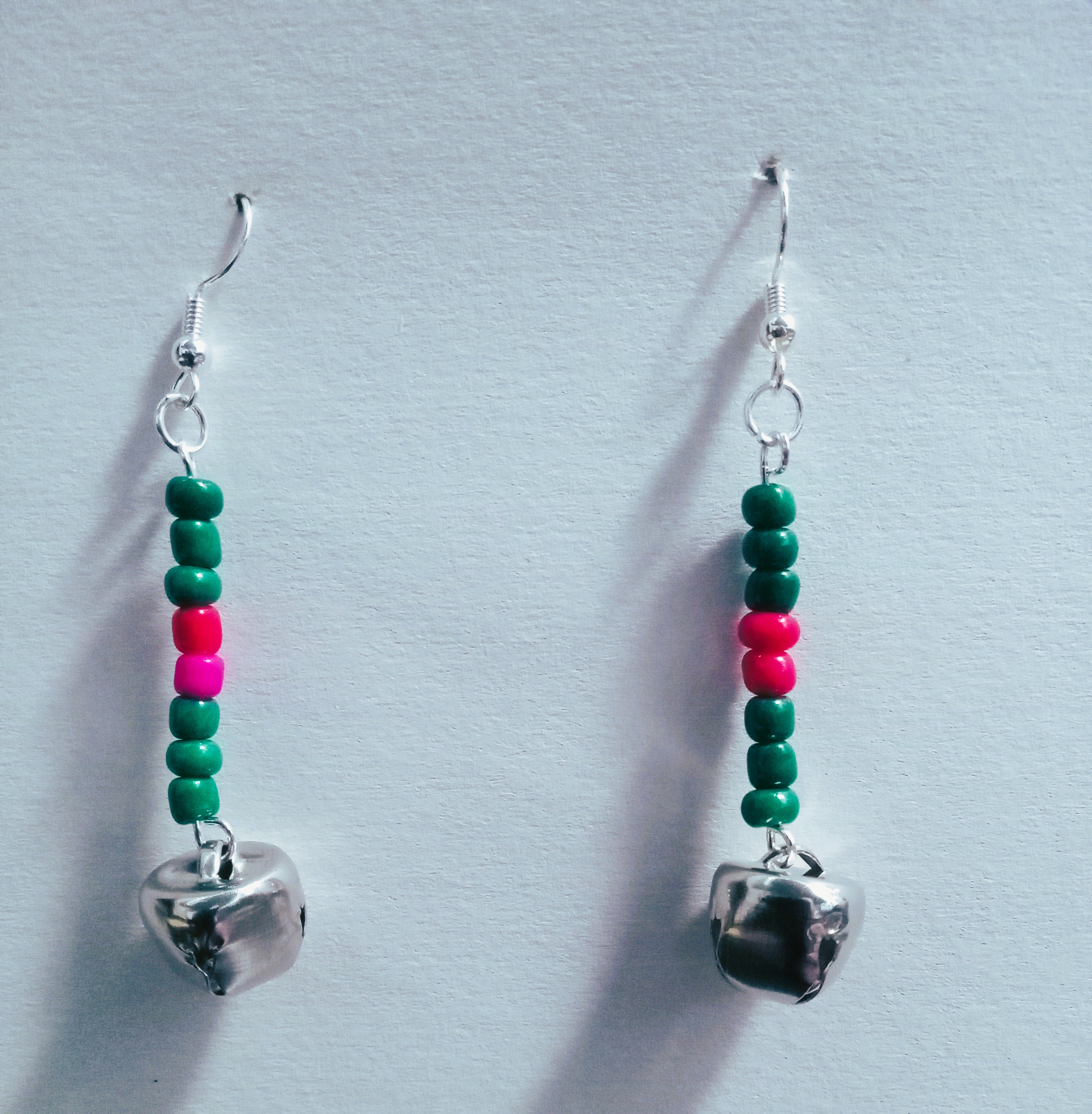 Colorful Beaded Bell Earrings