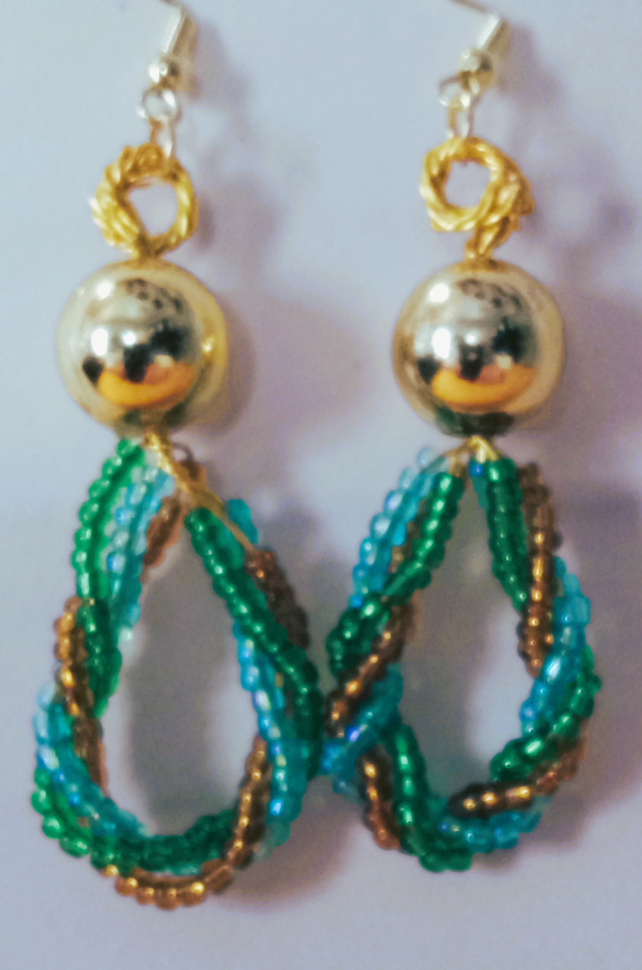 Twisted Bead Earrings