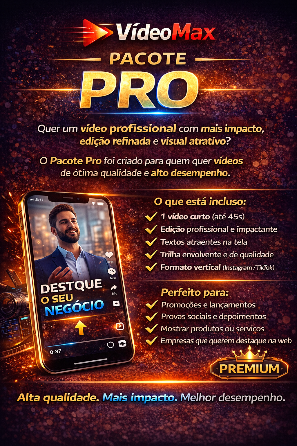 Vídeos Max - Pacote Pro
