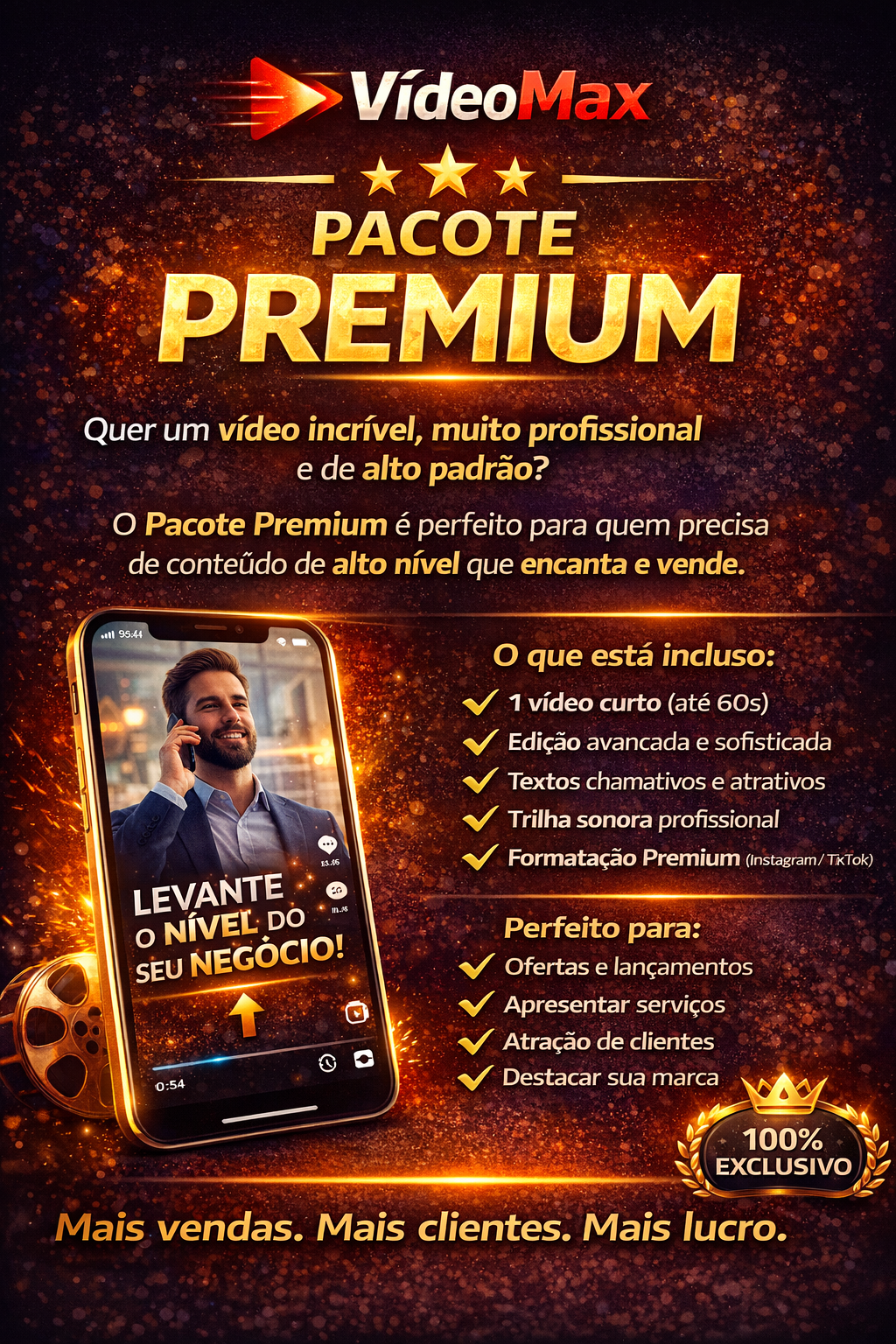 Vídeos Max - Pacote Premium