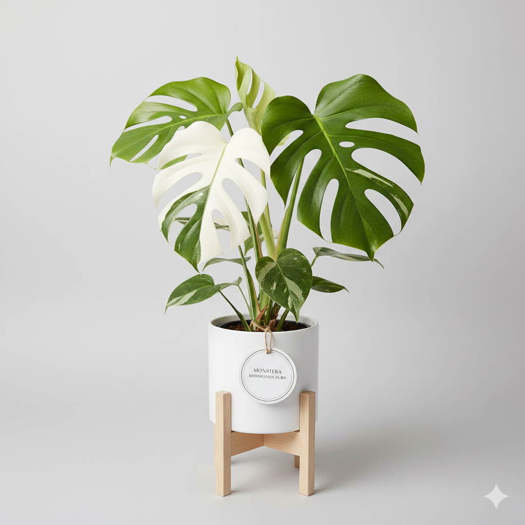 Monstera Borsigiana Albo