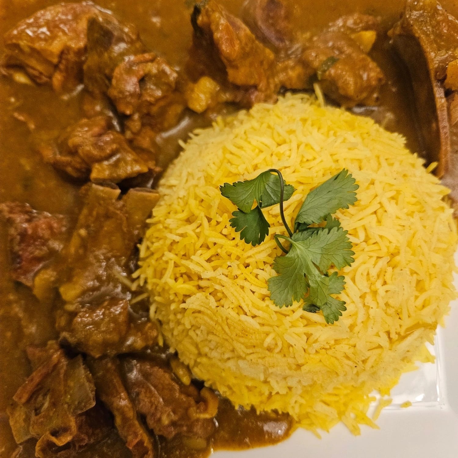 Goat Curry with Rice
