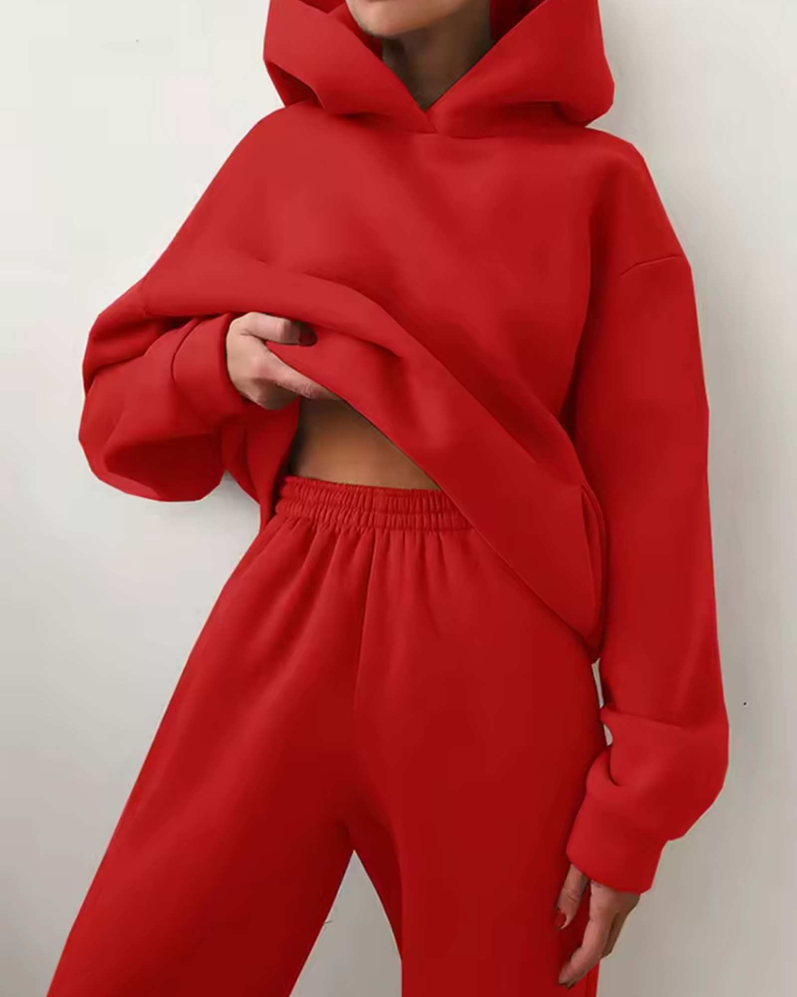 Plus Size Casual Two-Piece Sweatshirt Set