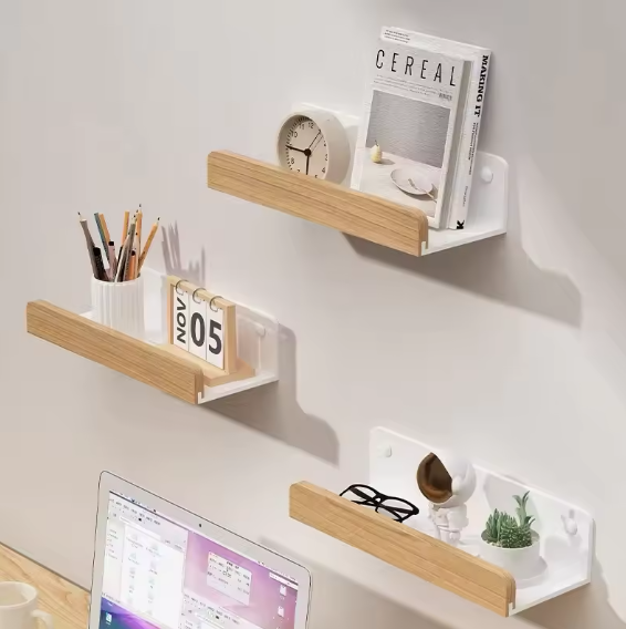Modern Wall-Mounted Shelf Set