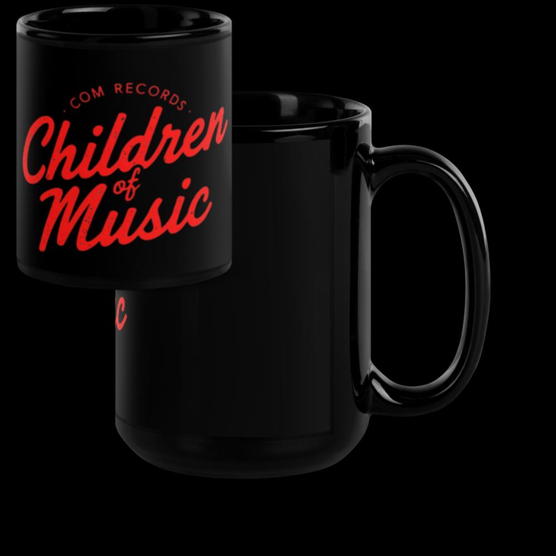 Com Rec Black Glossy Mug