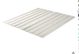 ZINUS compact Fabric Covered Wood Slats, Bunkie Board, Box spring replacement, FULL