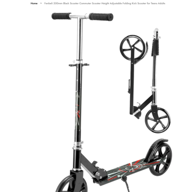Adjustable Folding Kick Scooter