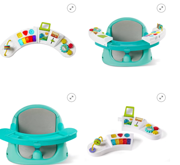 Baby Booster & Discovery Seat with Detachable Play Tray Music & Lights Infantino