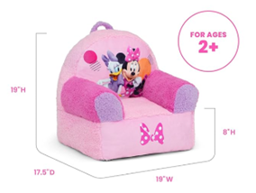 Minnie Mouse & Daisy Duck Kids Plush Chair