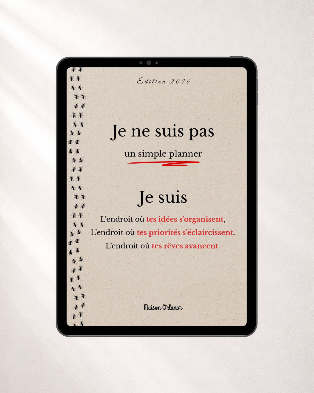 Planner Digital 2026 - Organisation consciente, vision claire et résolutions par jardins de vie