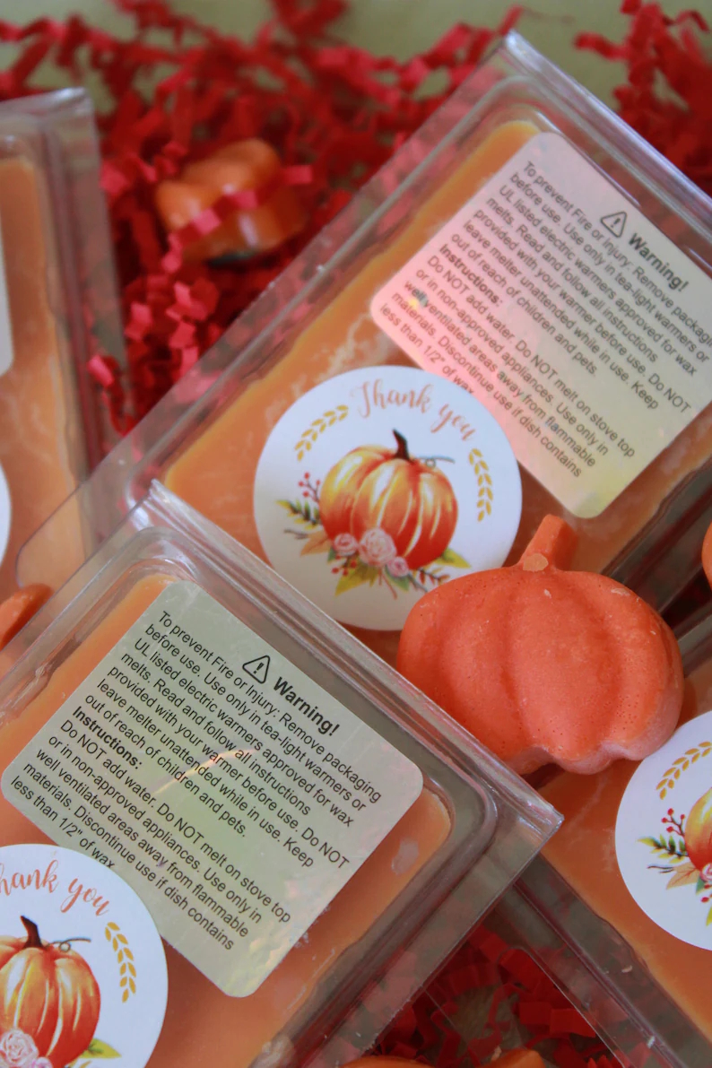 Pumpkin Scented Soy Wax Melts • Autumn Fragrance