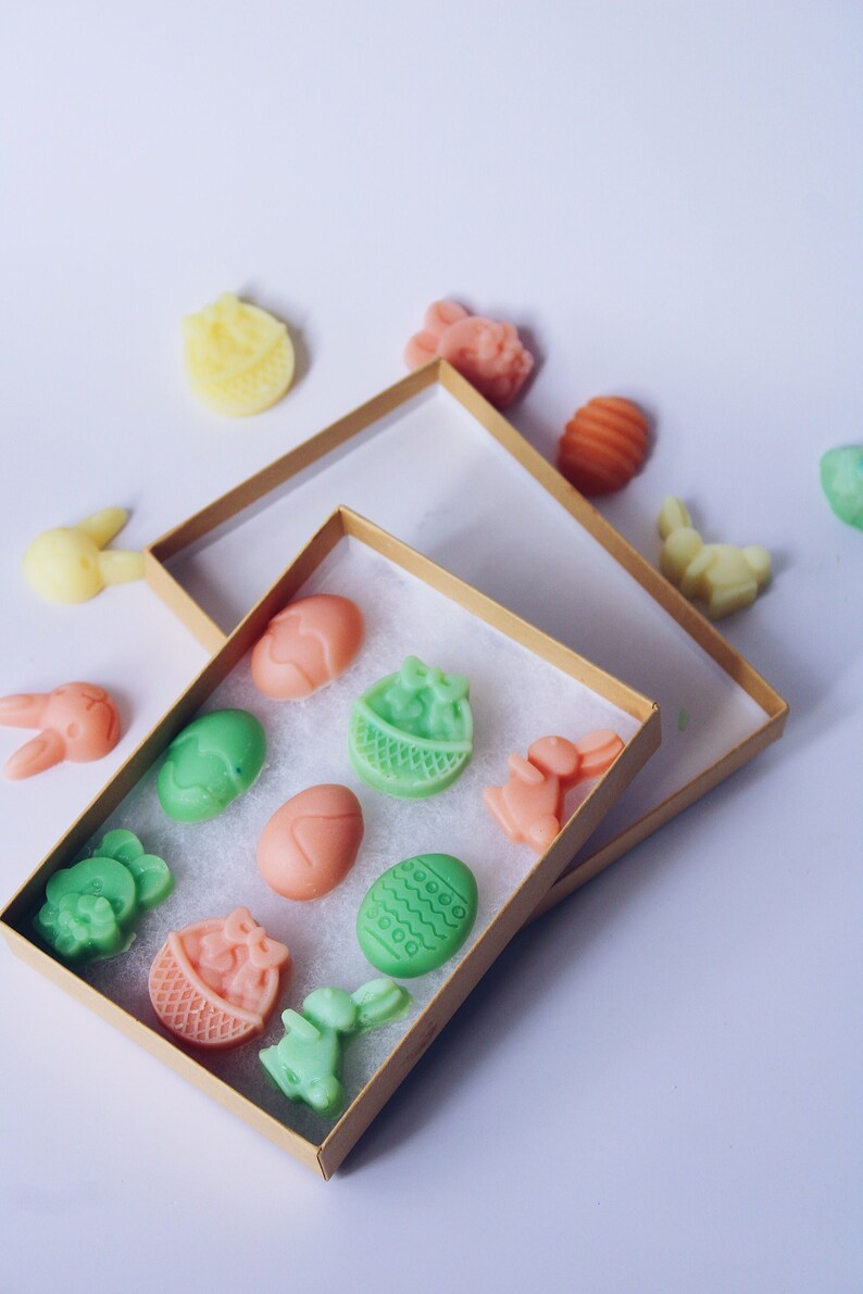 Easter Soy Wax Melts | Bunny, Egg Shapes - Box of 12