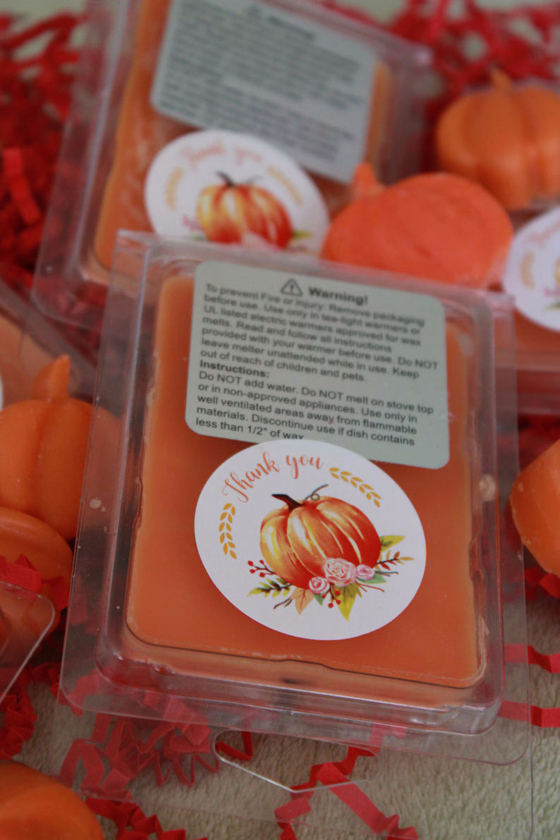 Pumpkin Scented Soy Wax Melts • Autumn Fragrance