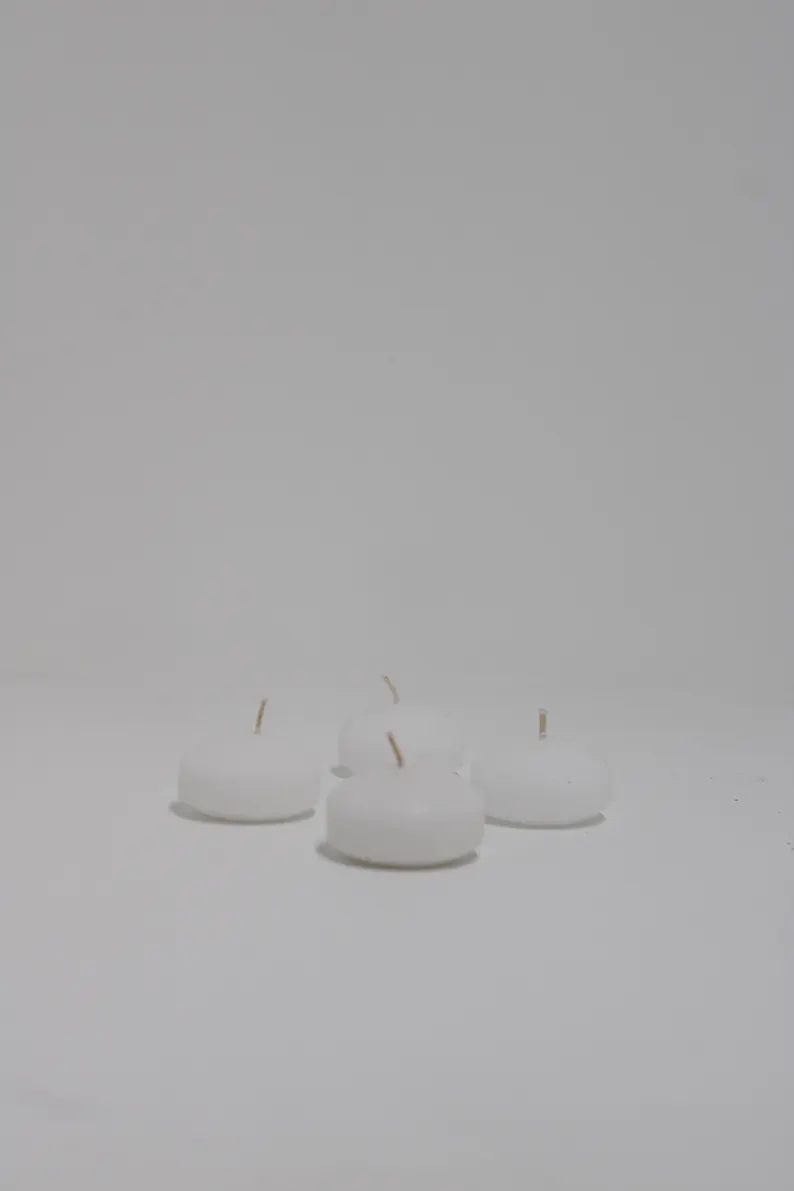 2" Unscented handmade Floating Candle - Weddings, Engagements, Parties