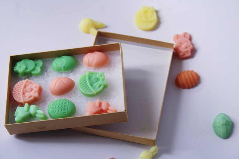 Easter Soy Wax Melts | Bunny, Egg Shapes - Box of 12