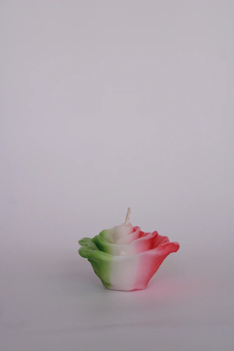 Tri-Colored Floral Floating Candles | Wedding Spa Decor, Pack of 8