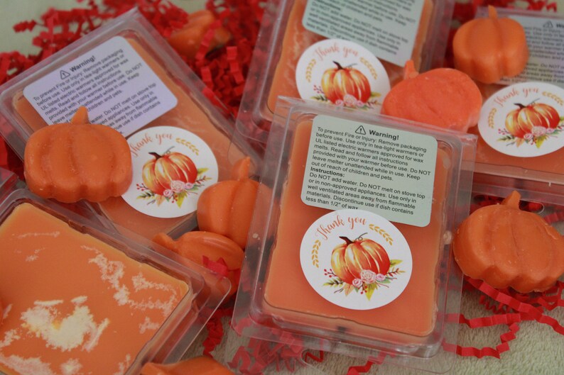 Pumpkin Scented Soy Wax Melts • Autumn Fragrance