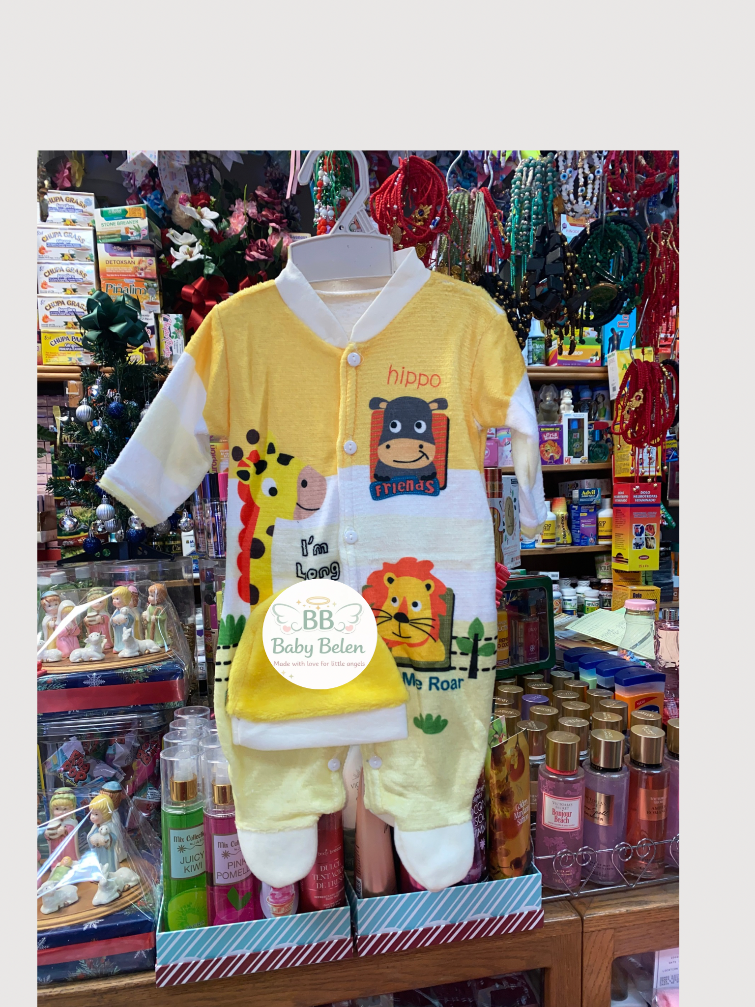 Baby Animal Print Romper Set