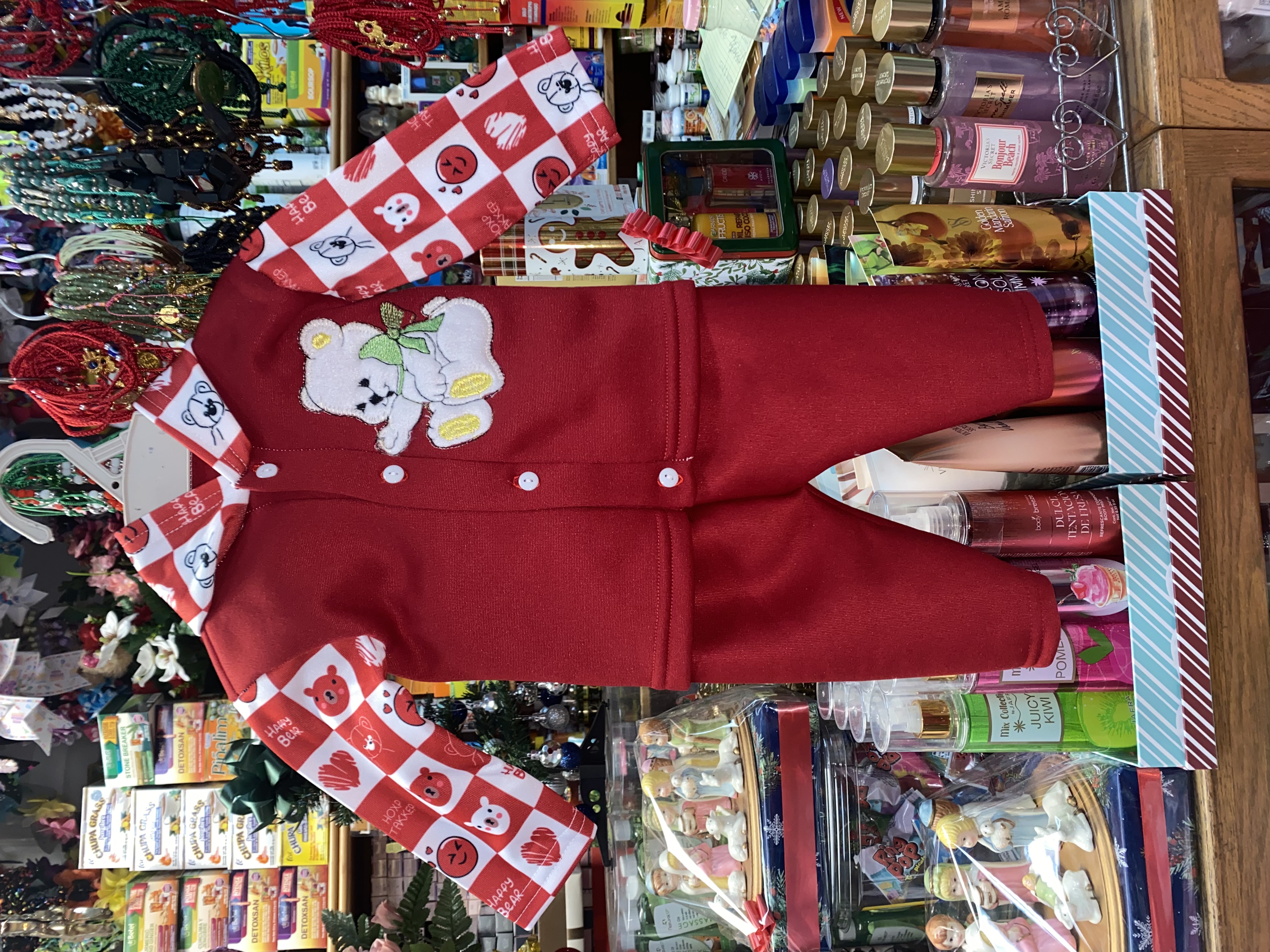 Baby Bear - 2 piece set outfit, pants and hooded top. (0-6M)