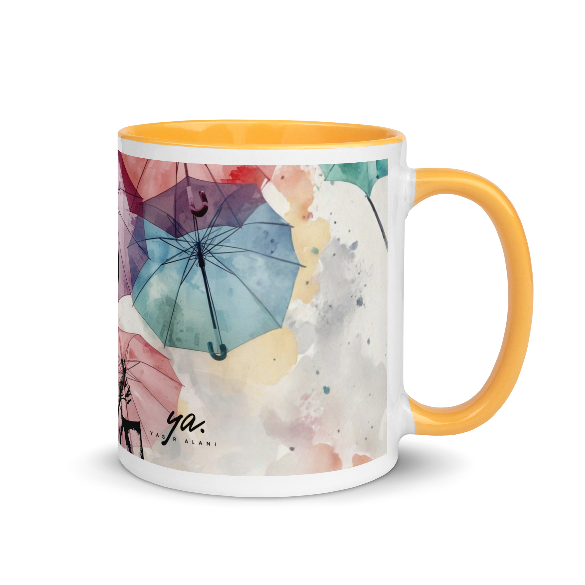 Watercolor Umbrellas Mug
