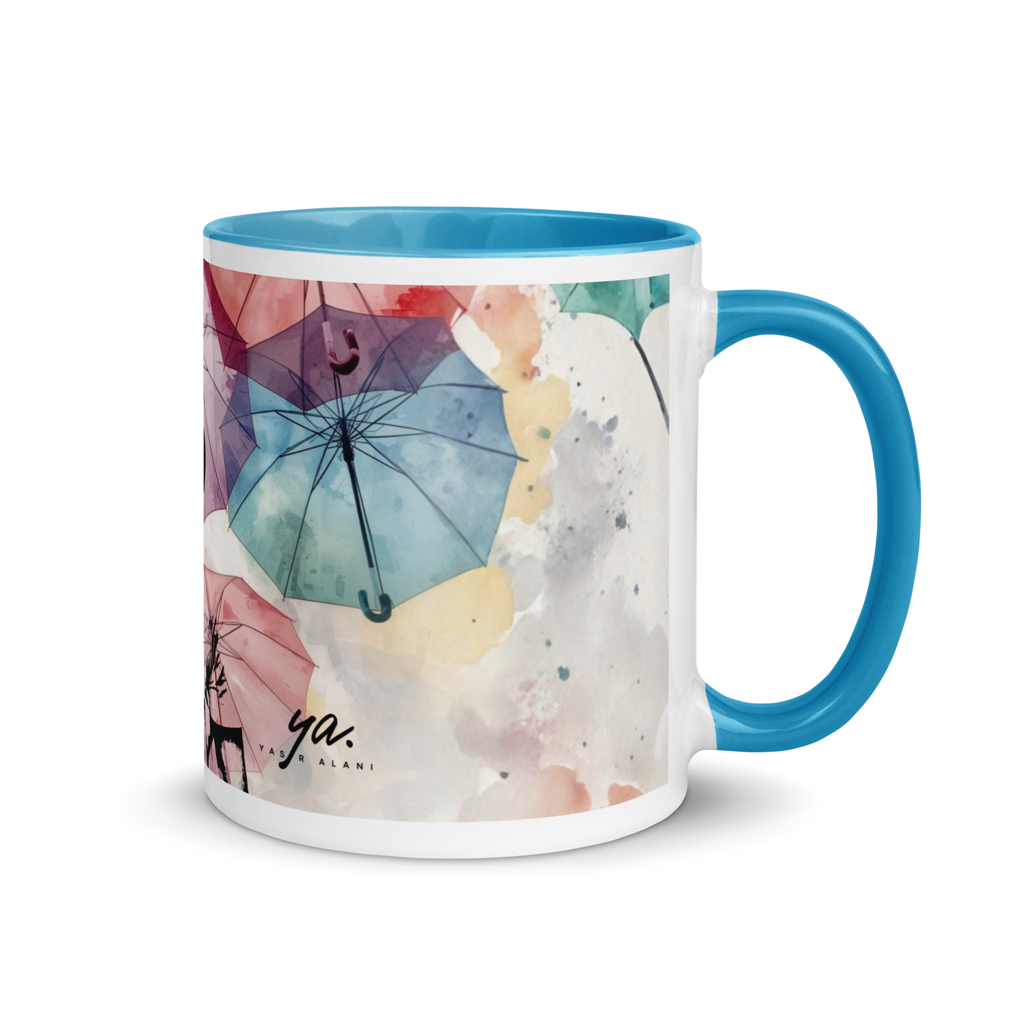 Watercolor Umbrellas Mug