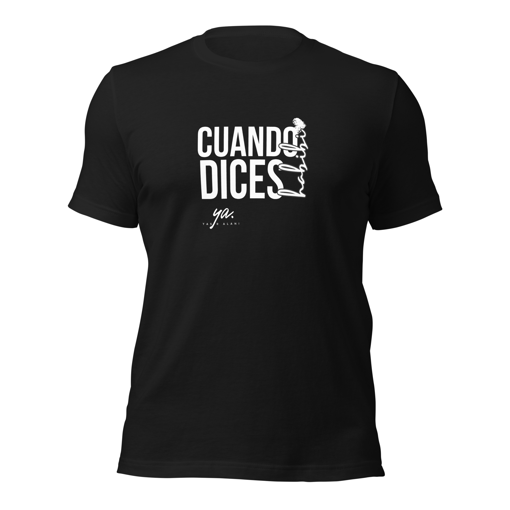 Minimal Black/White Script T-Shirt