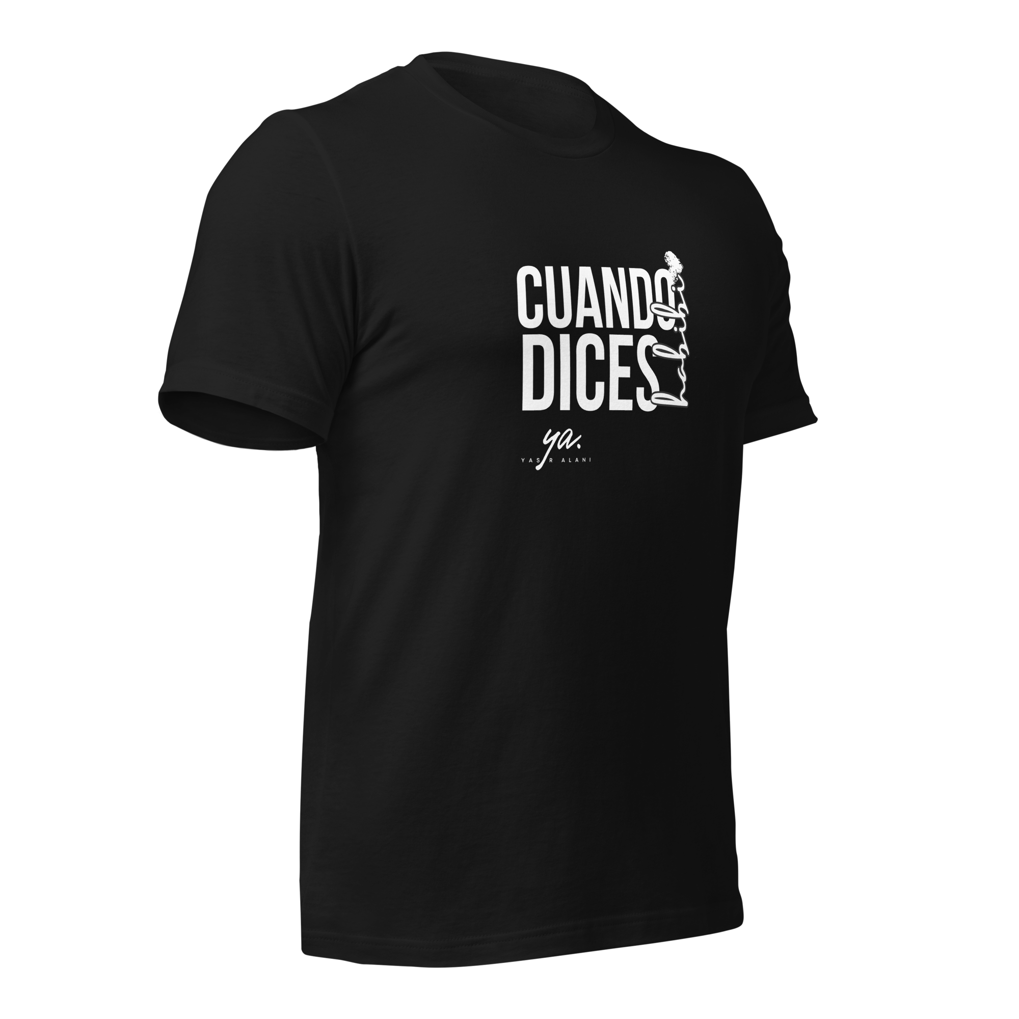 Minimal Black/White Script T-Shirt