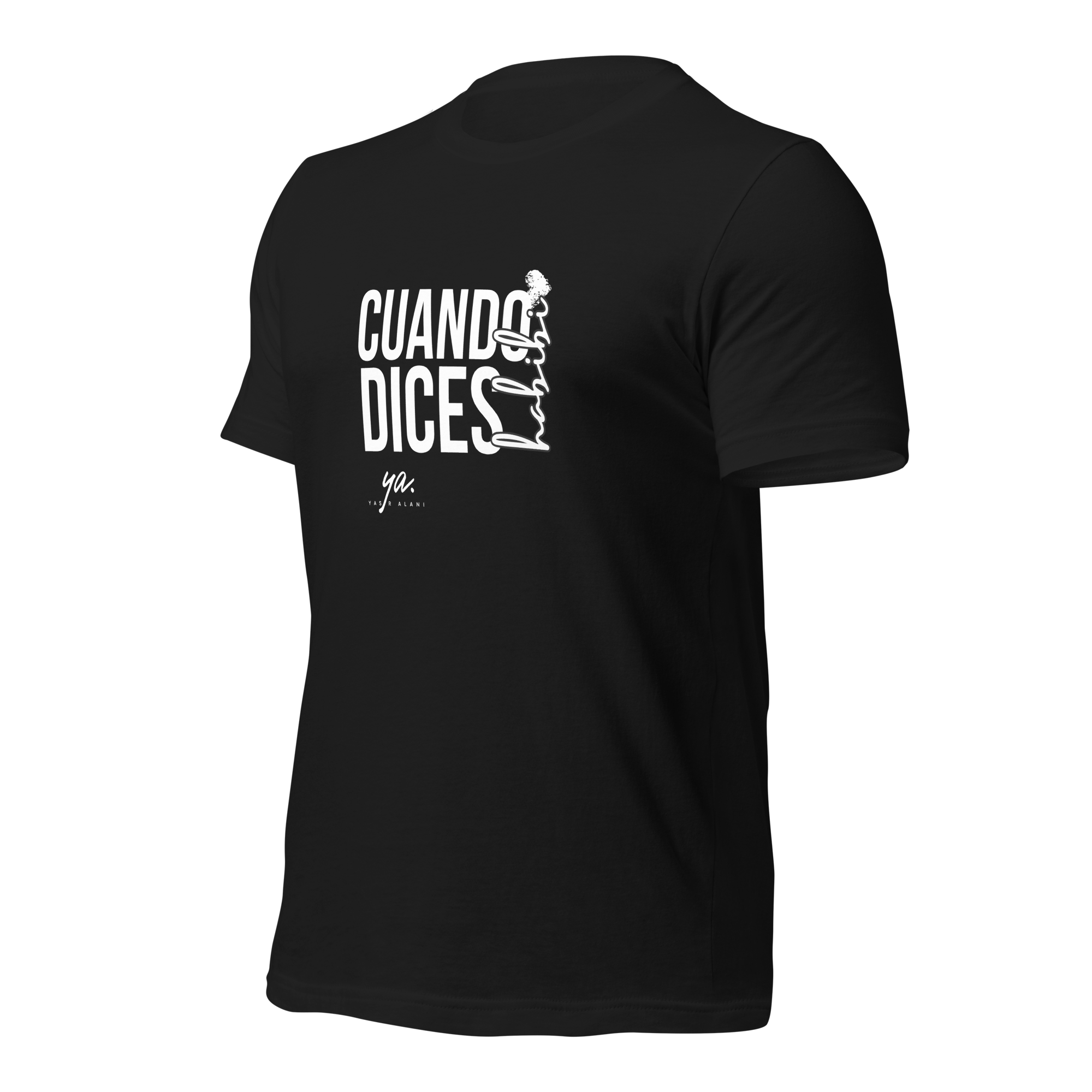 Minimal Black/White Script T-Shirt