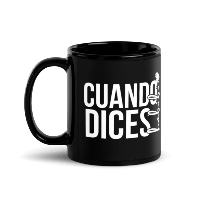 Minimal Black/White Script Mug