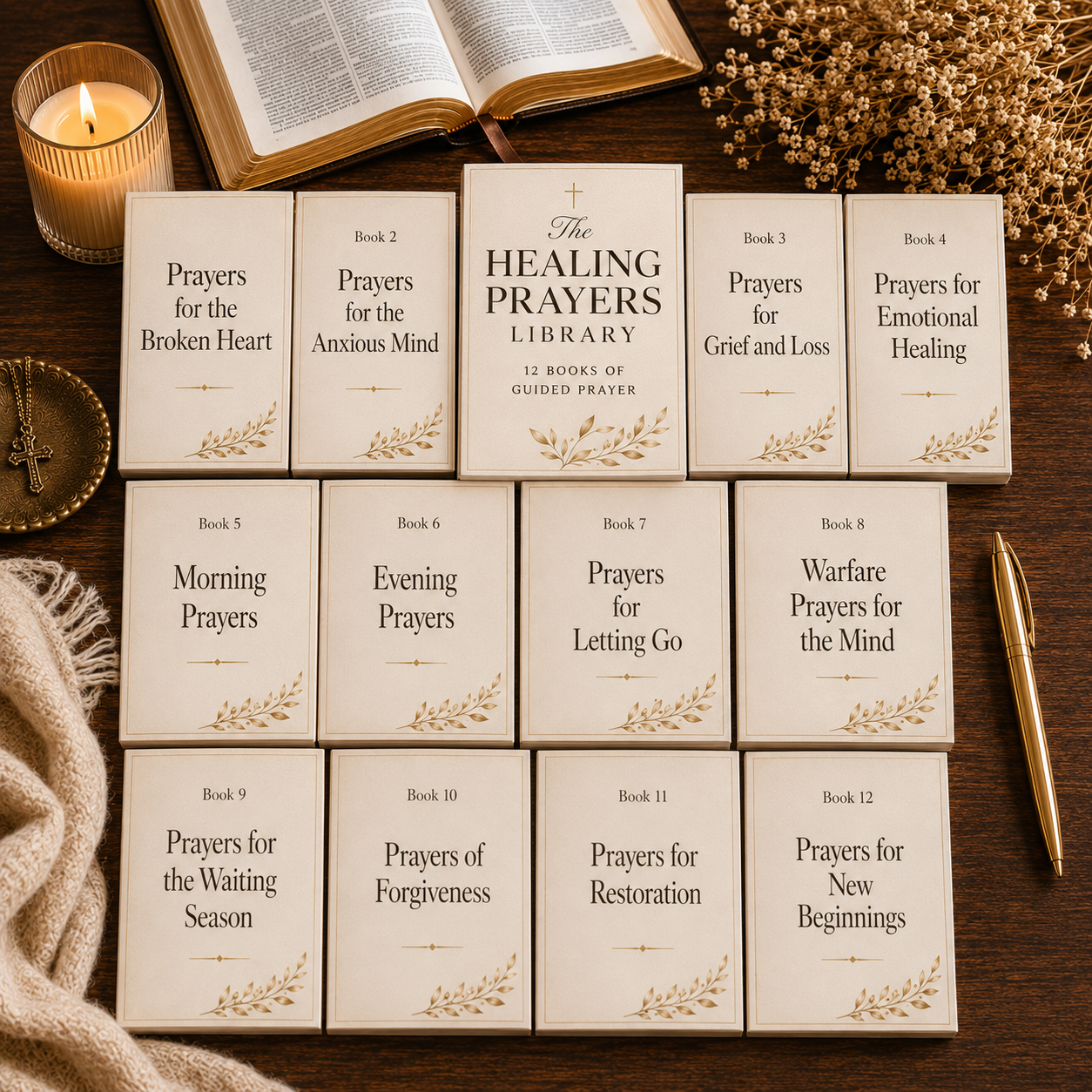 The Healing Prayers Library — 12 Guided Prayer Books for Christian Women