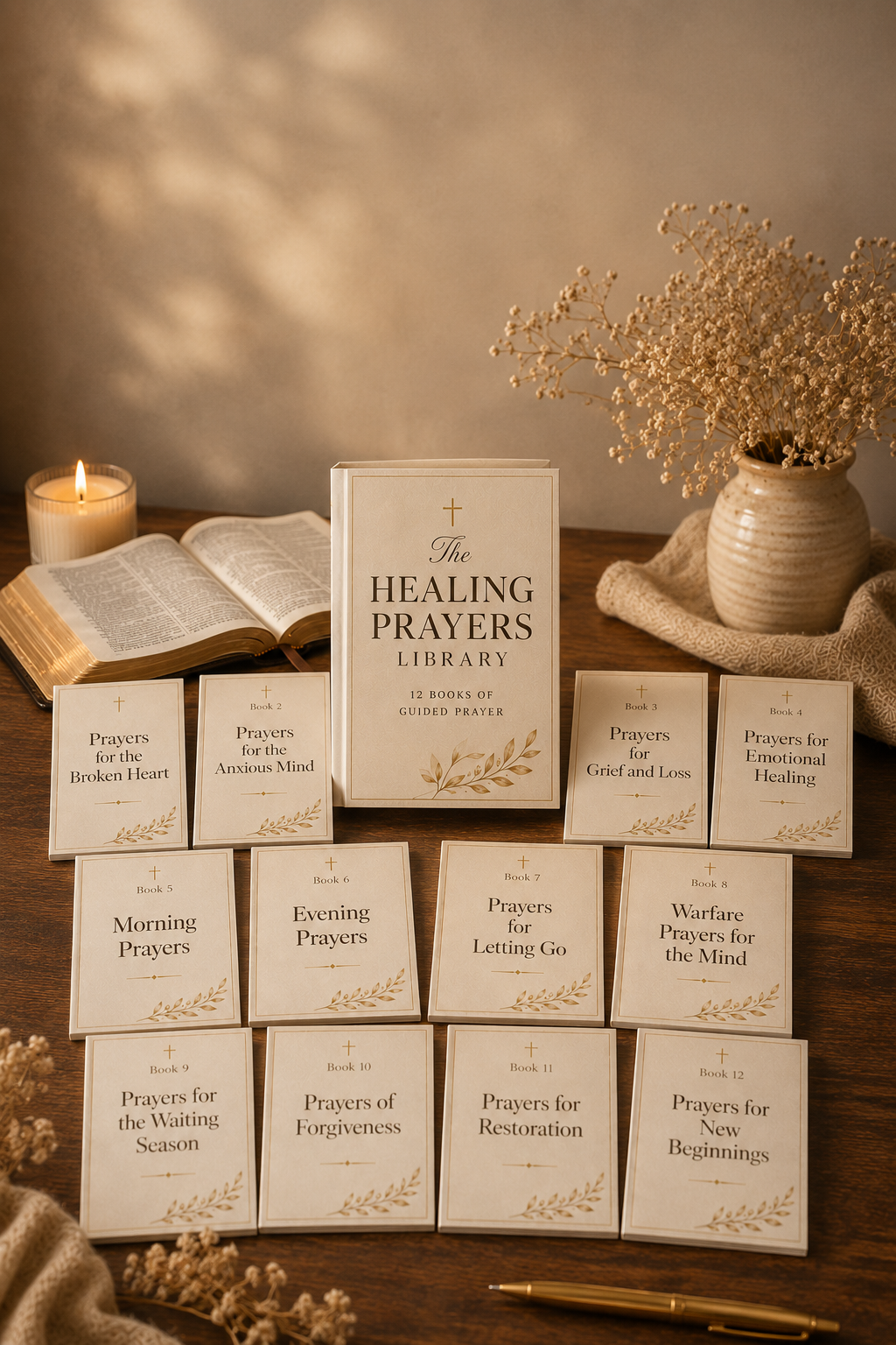 The Healing Prayers Library — 12 Guided Prayer Books for Christian Women