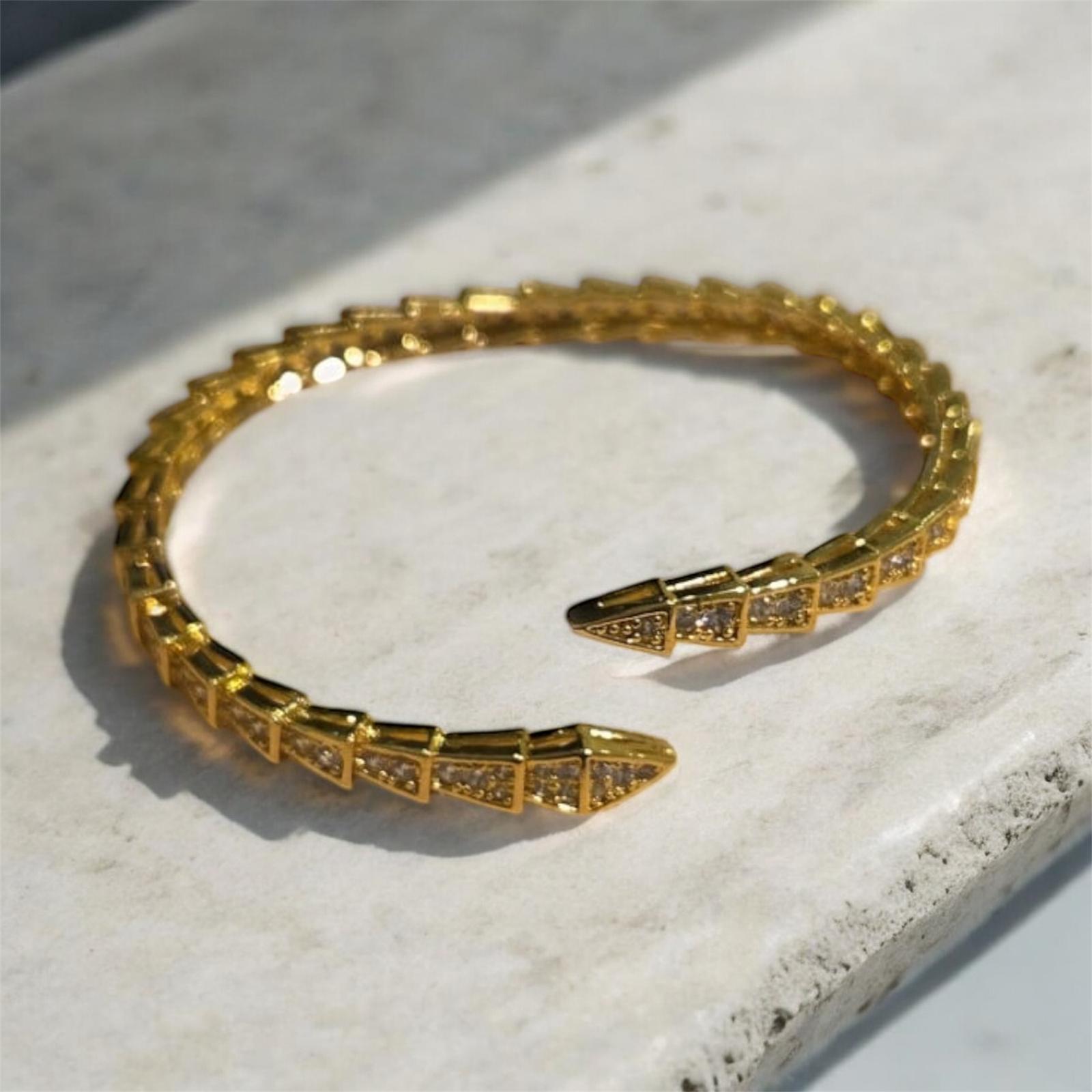 Titan Élégance - Bracelet serpent 