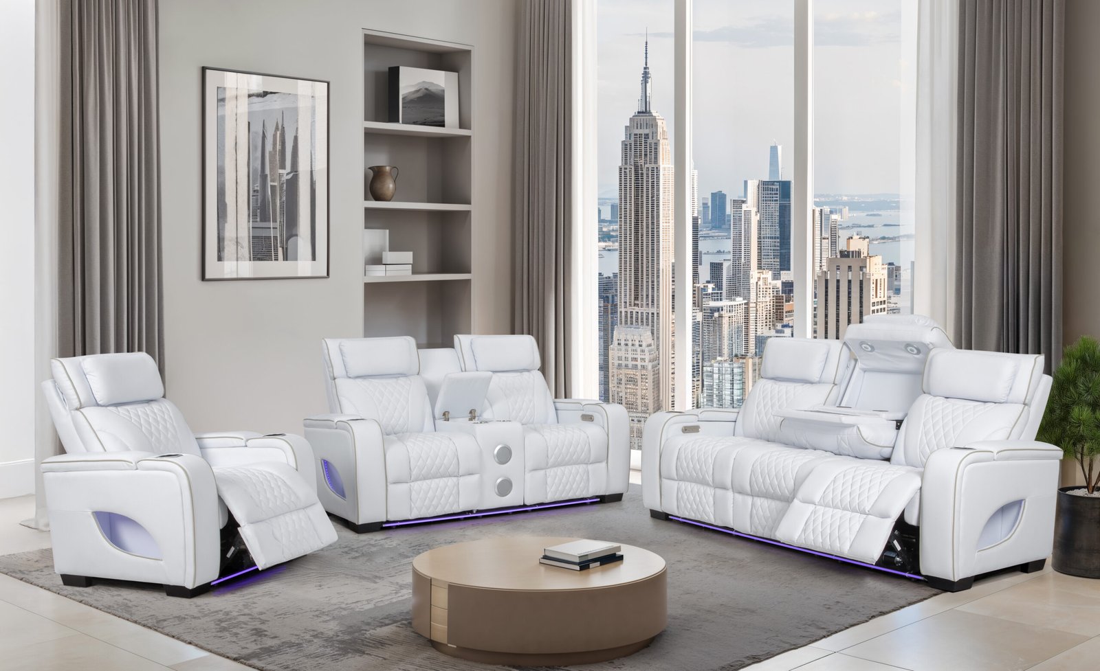 All Star Modern Power Reclining Living Room Set