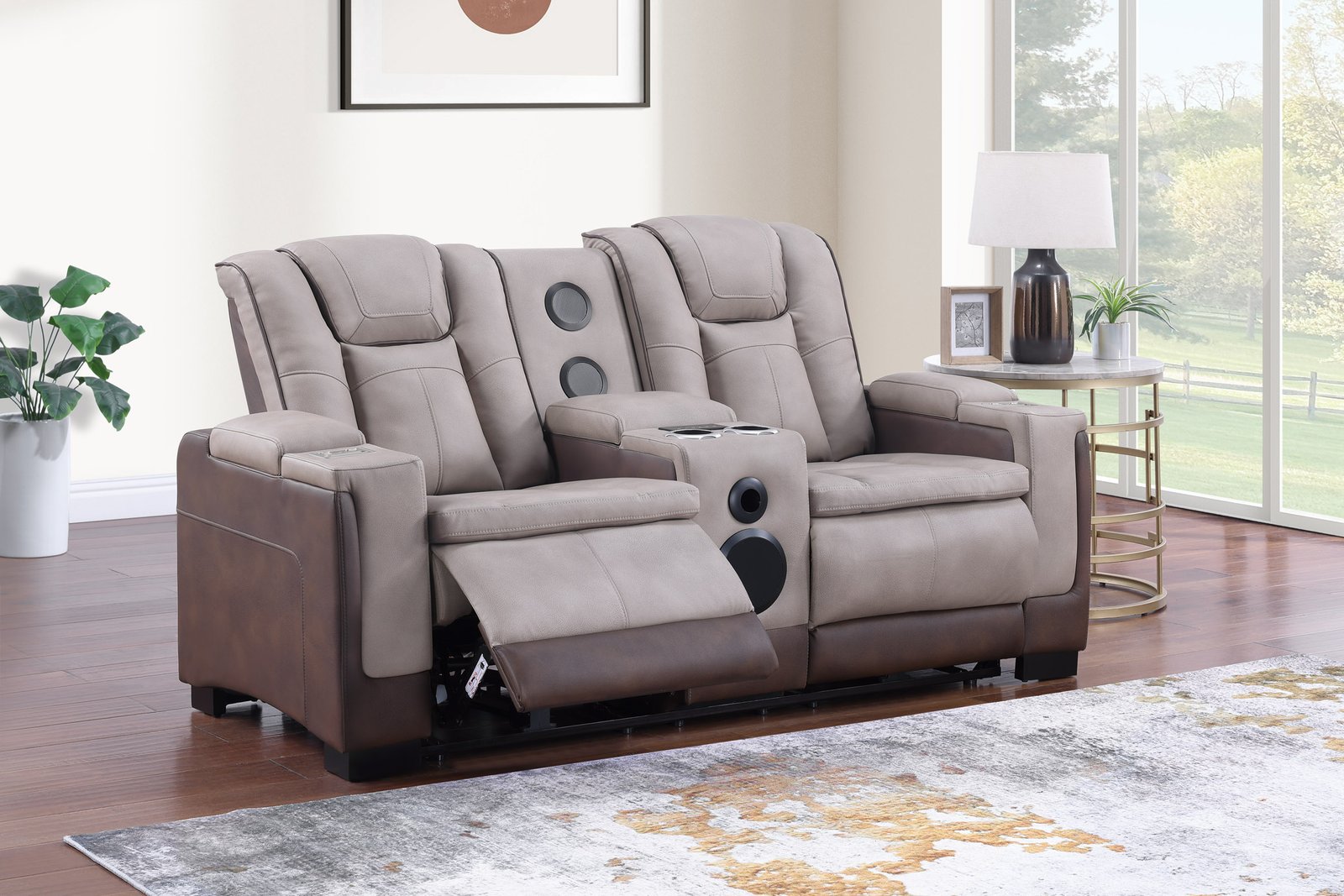 Molly Signature Power Loveseat with Speaker & Console