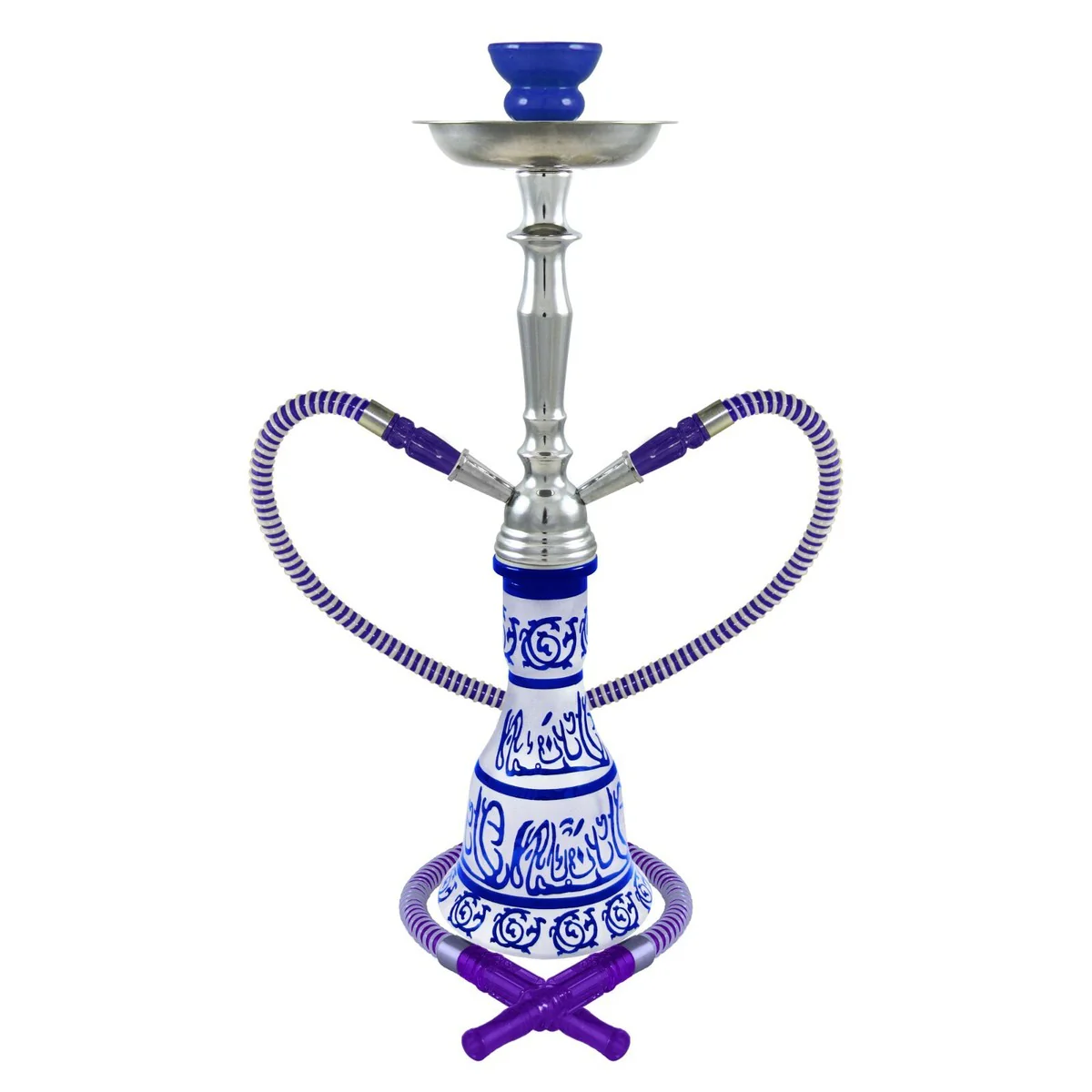 PREMIUM HOOKAH HIEROS 20" 2HOSE US1992-2H BLUE